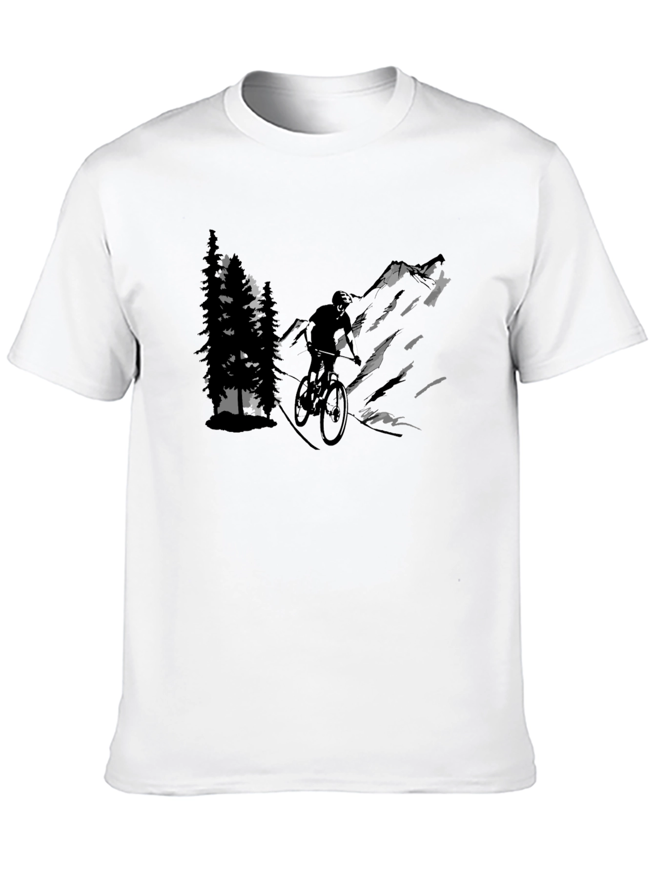 Mountain Biker Graphic T-Shirt - Adventure Ready