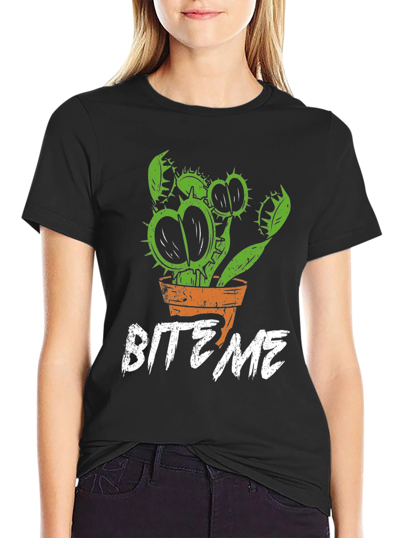 Bite Me Venus Flytrap Graphic T-Shirt