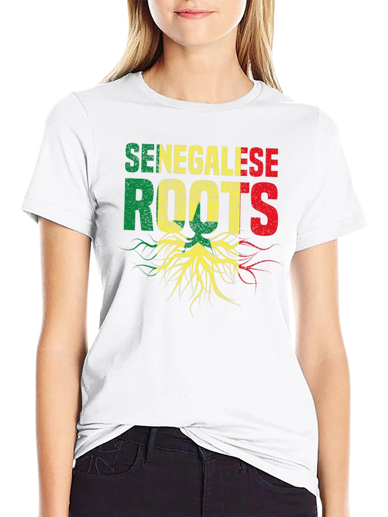 Senegalese Roots Graphic T-Shirt - Black