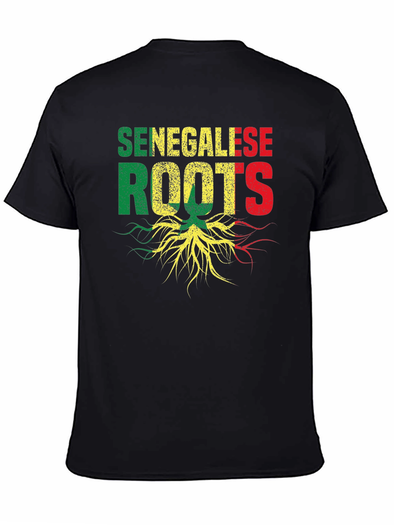 Senegalese Roots Graphic T-Shirt - Black