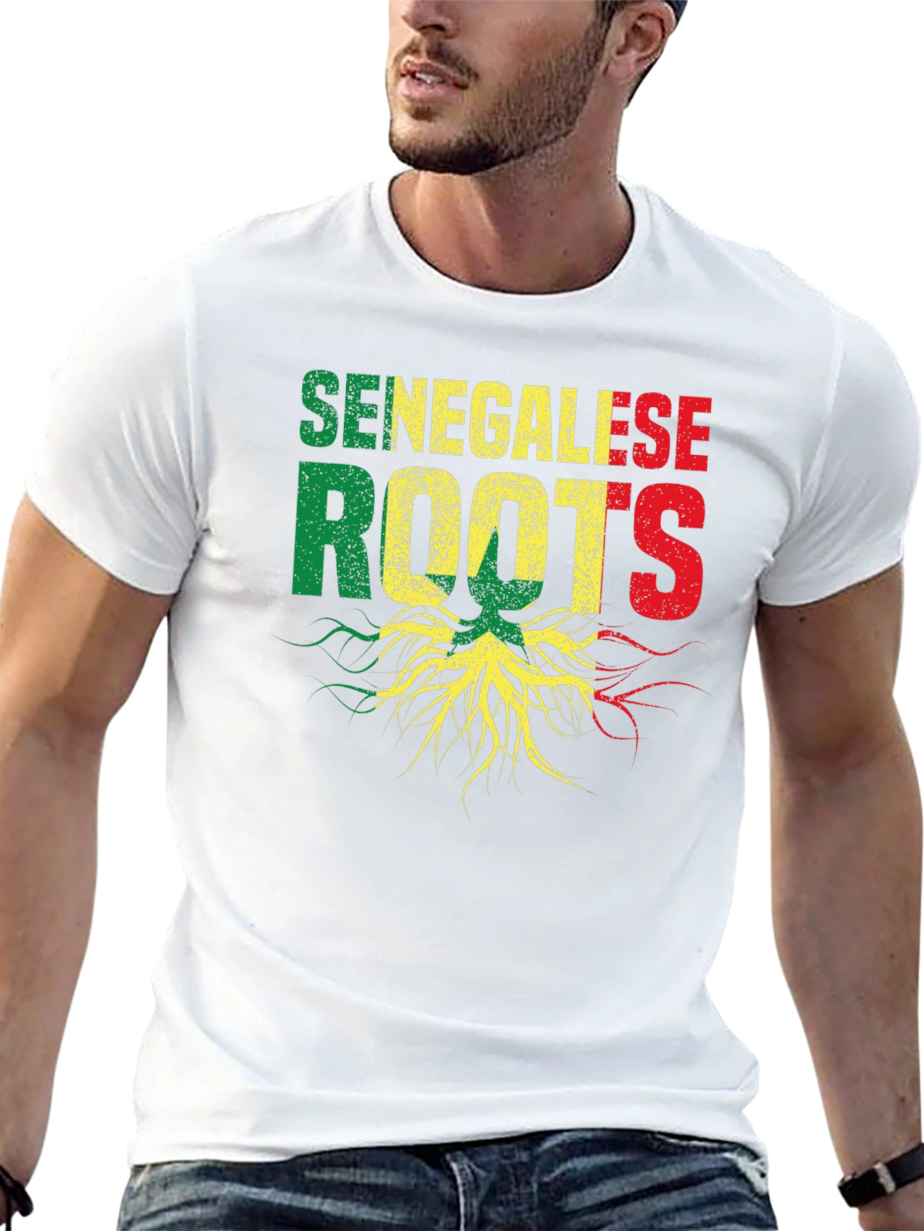 Senegalese Roots Graphic T-Shirt - Black