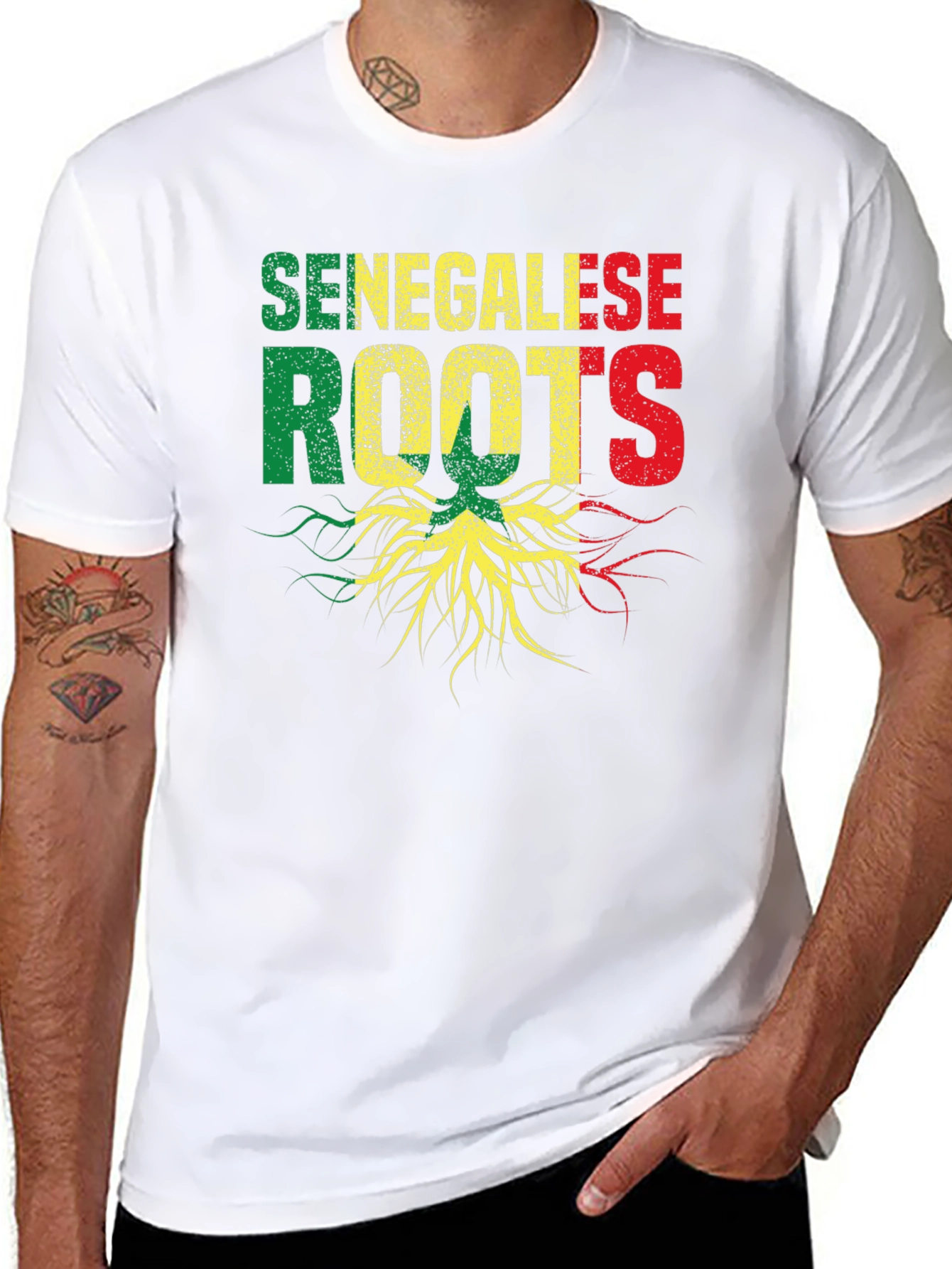 Senegalese Roots Graphic T-Shirt - Black