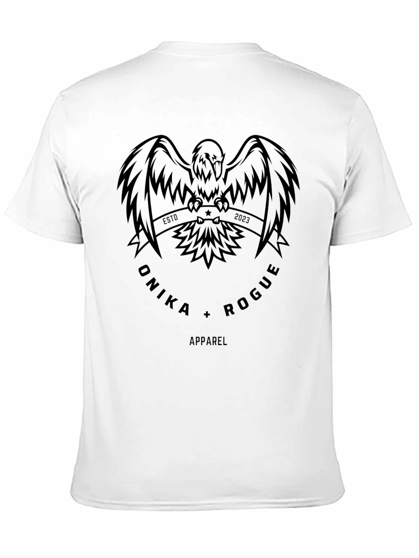 Monika Rogue Eagle Graphic Tee - Stylish Black Shirt
