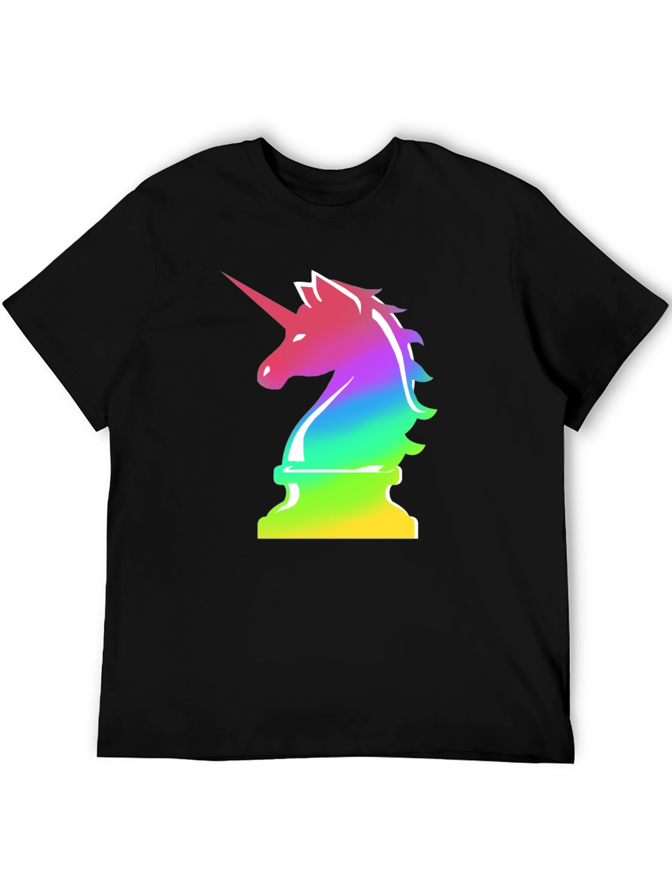 Rainbow Unicorn Chess Piece T-Shirt