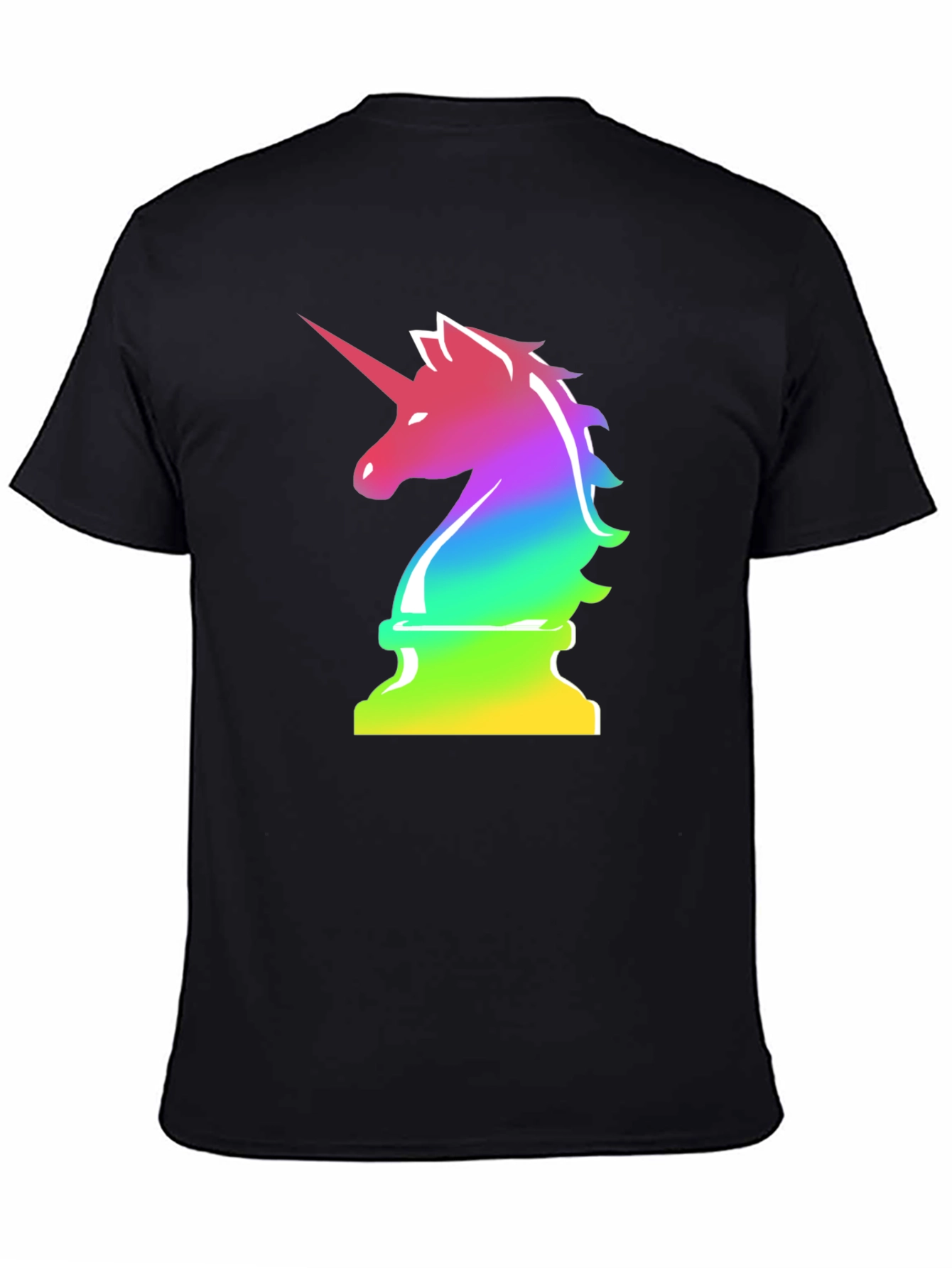 Rainbow Unicorn Chess Piece T-Shirt