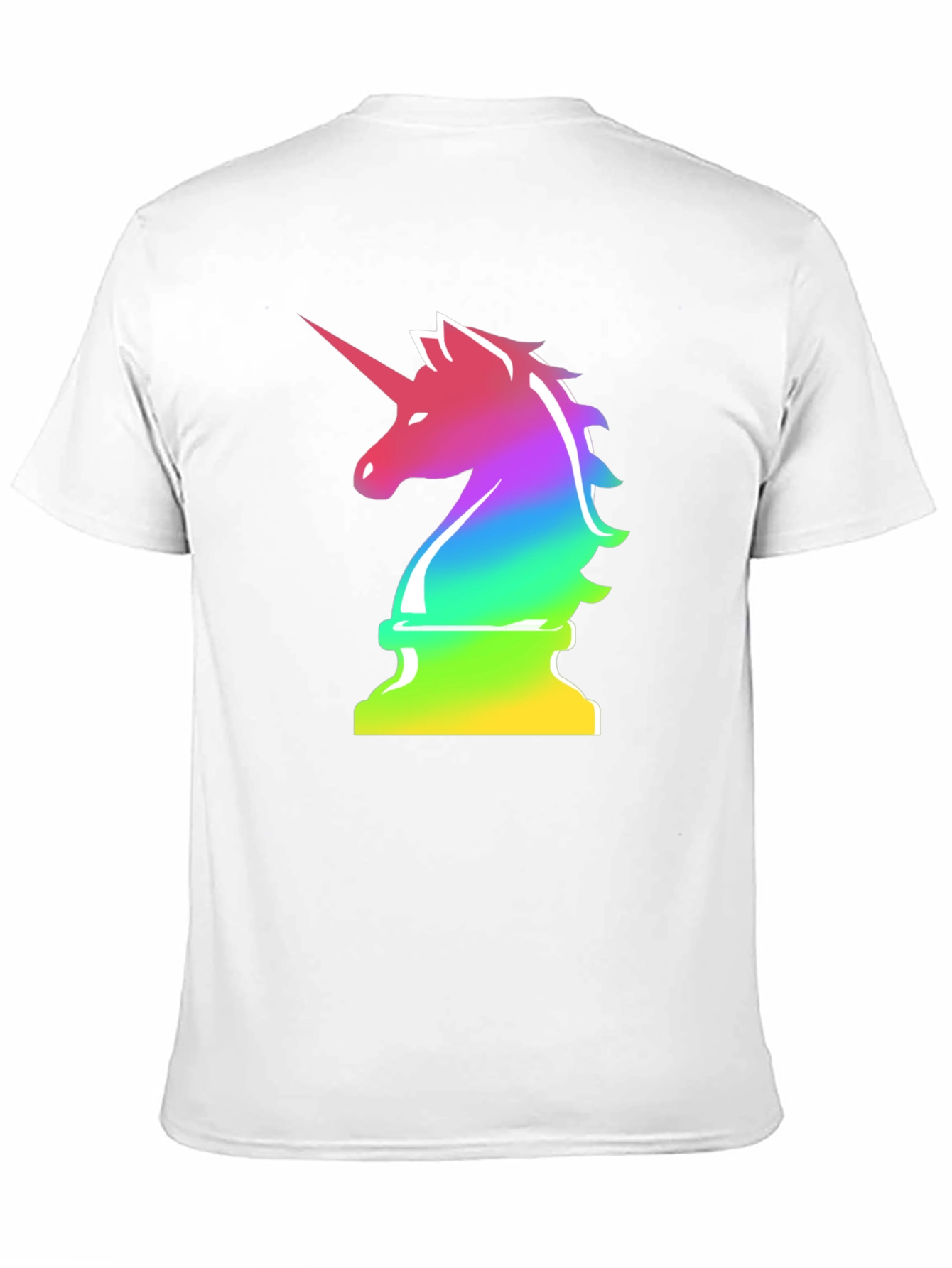 Rainbow Unicorn Chess Piece T-Shirt