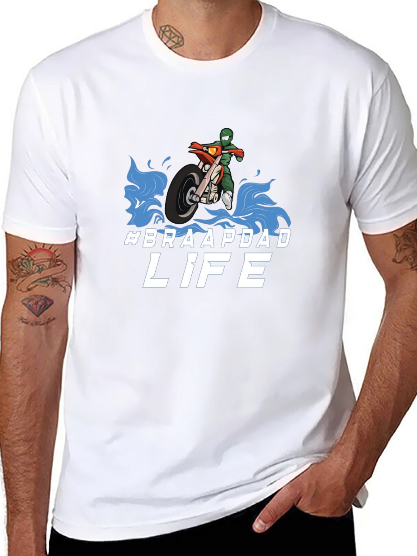 Braapdad Life T-Shirt - Motocross Dad Tee
