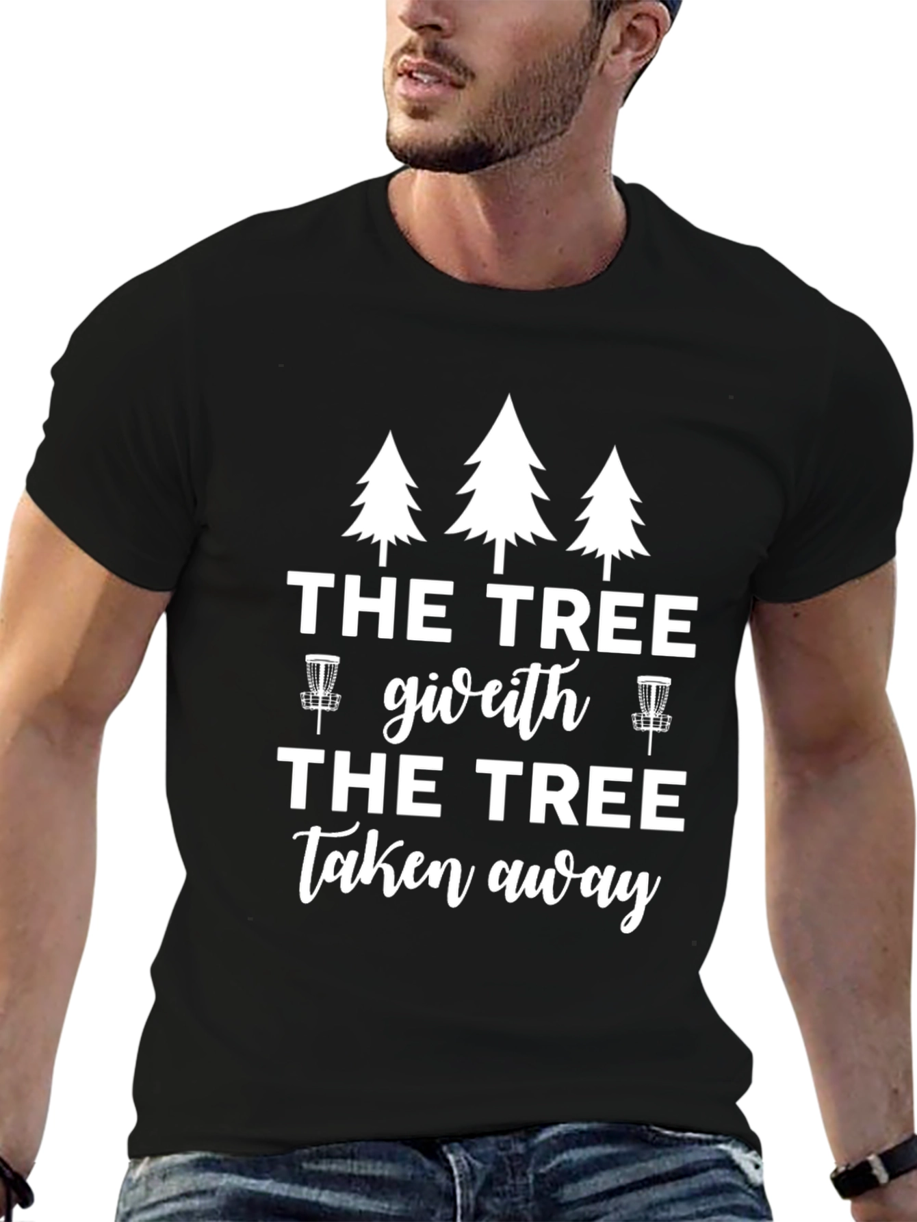 The Tree Giveth Taken Away Disc Golf T-Shirt