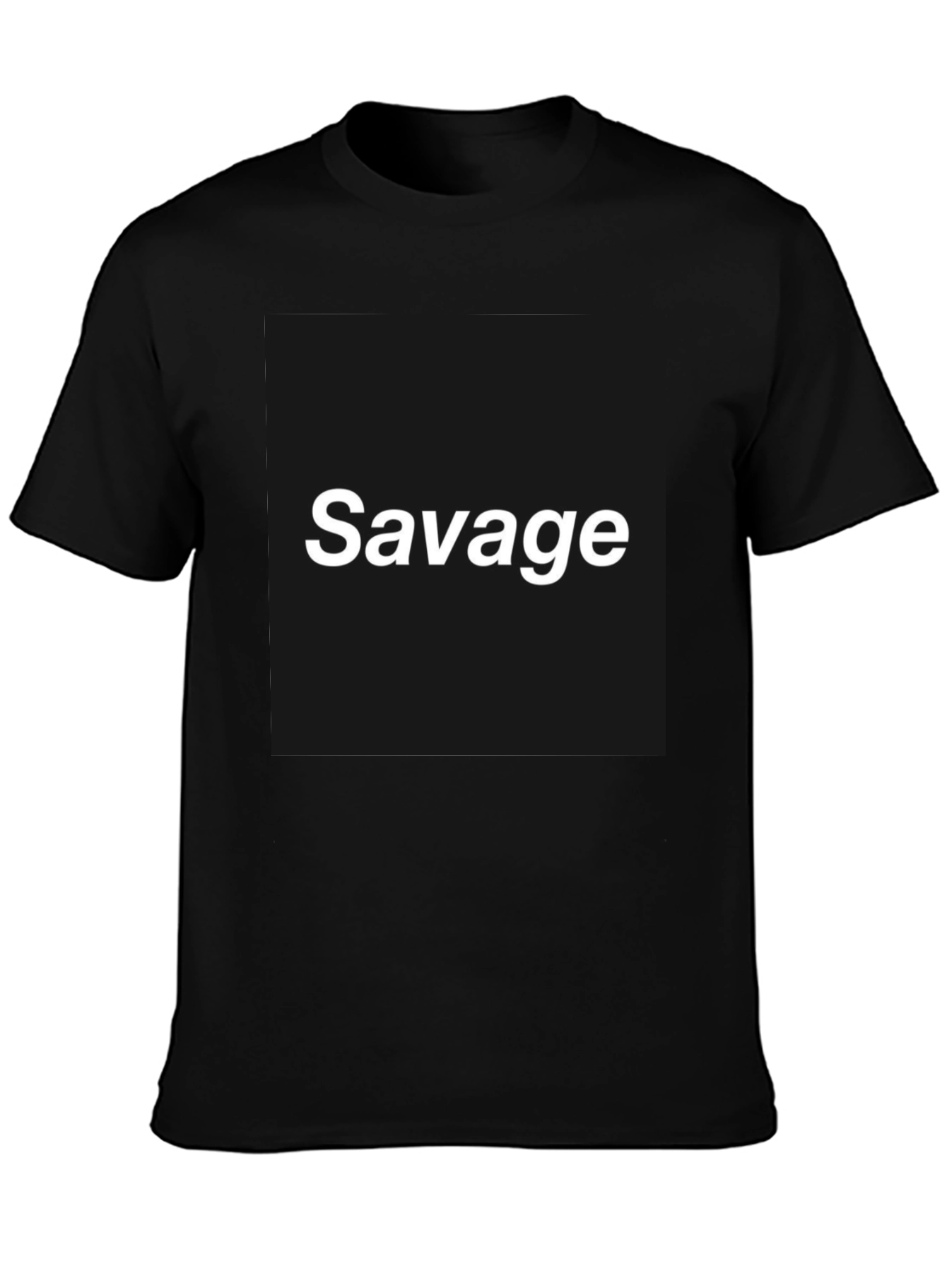 Savage Graphic Tee - Bold Black T-Shirt