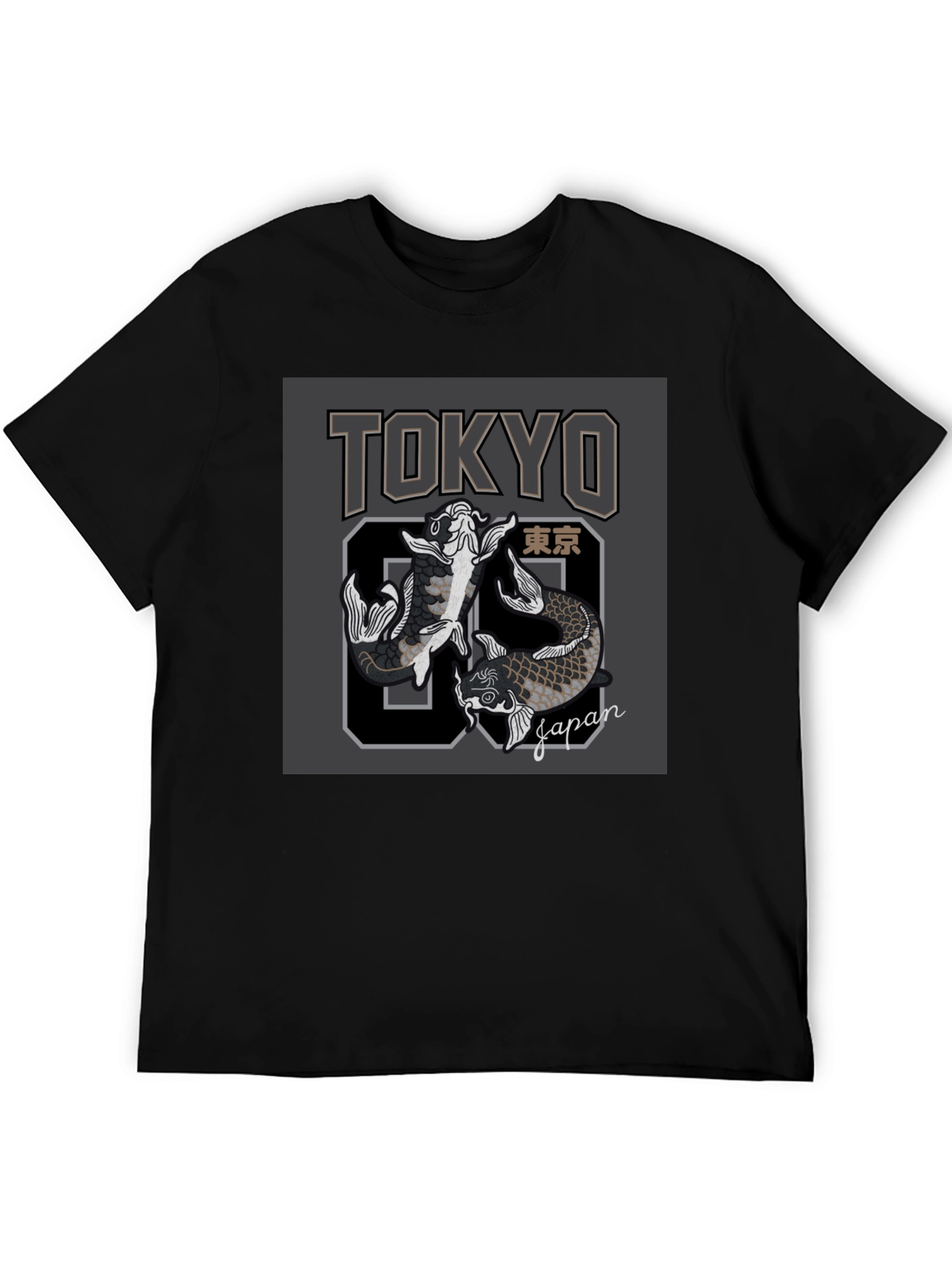 Tokyo Japan Koi Fish Graphic Tee