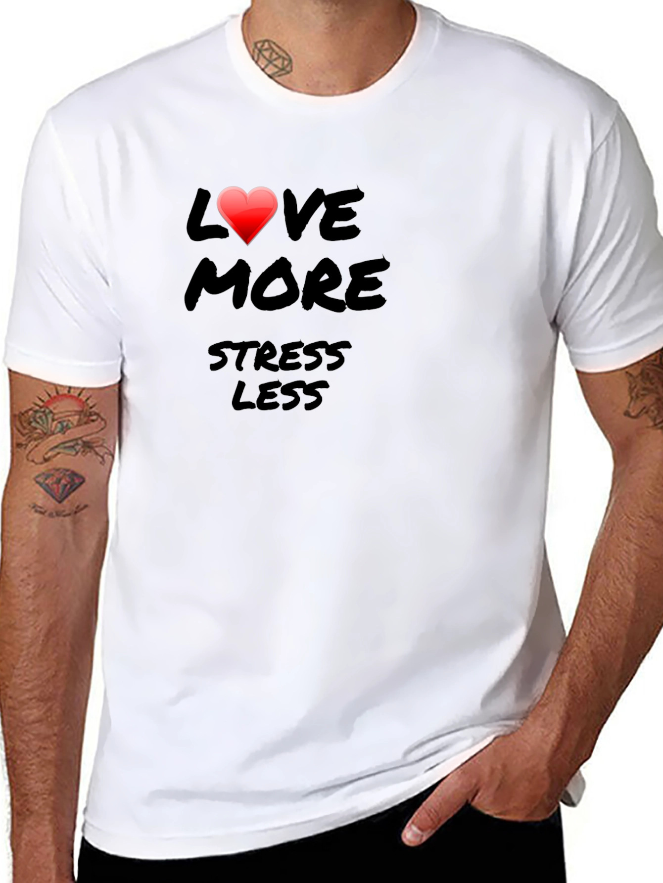 Love More Stress Less Graphic Tee