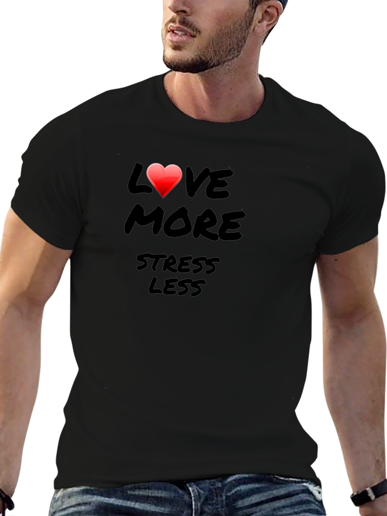 Love More Stress Less Graphic Tee