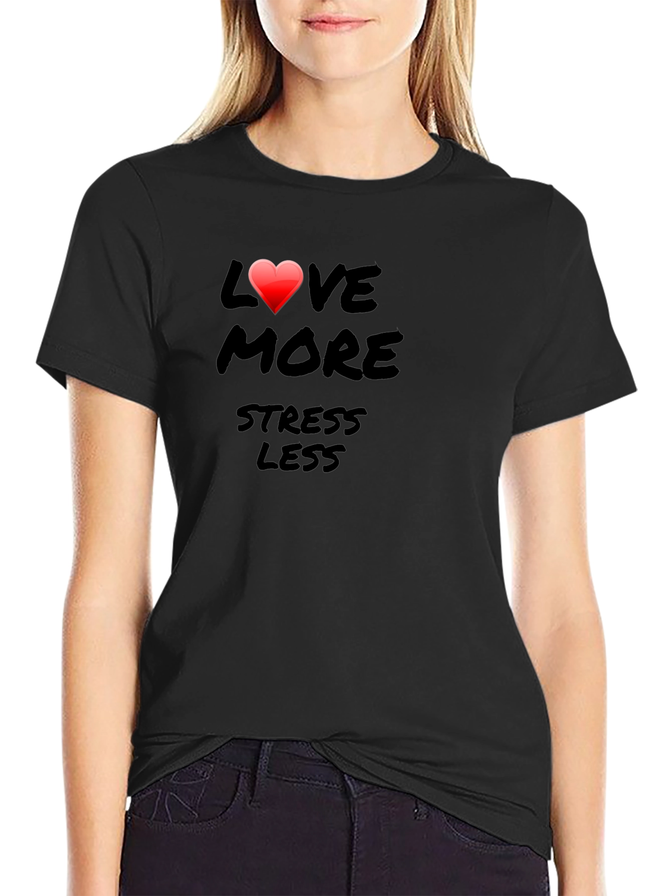 Love More Stress Less Graphic Tee