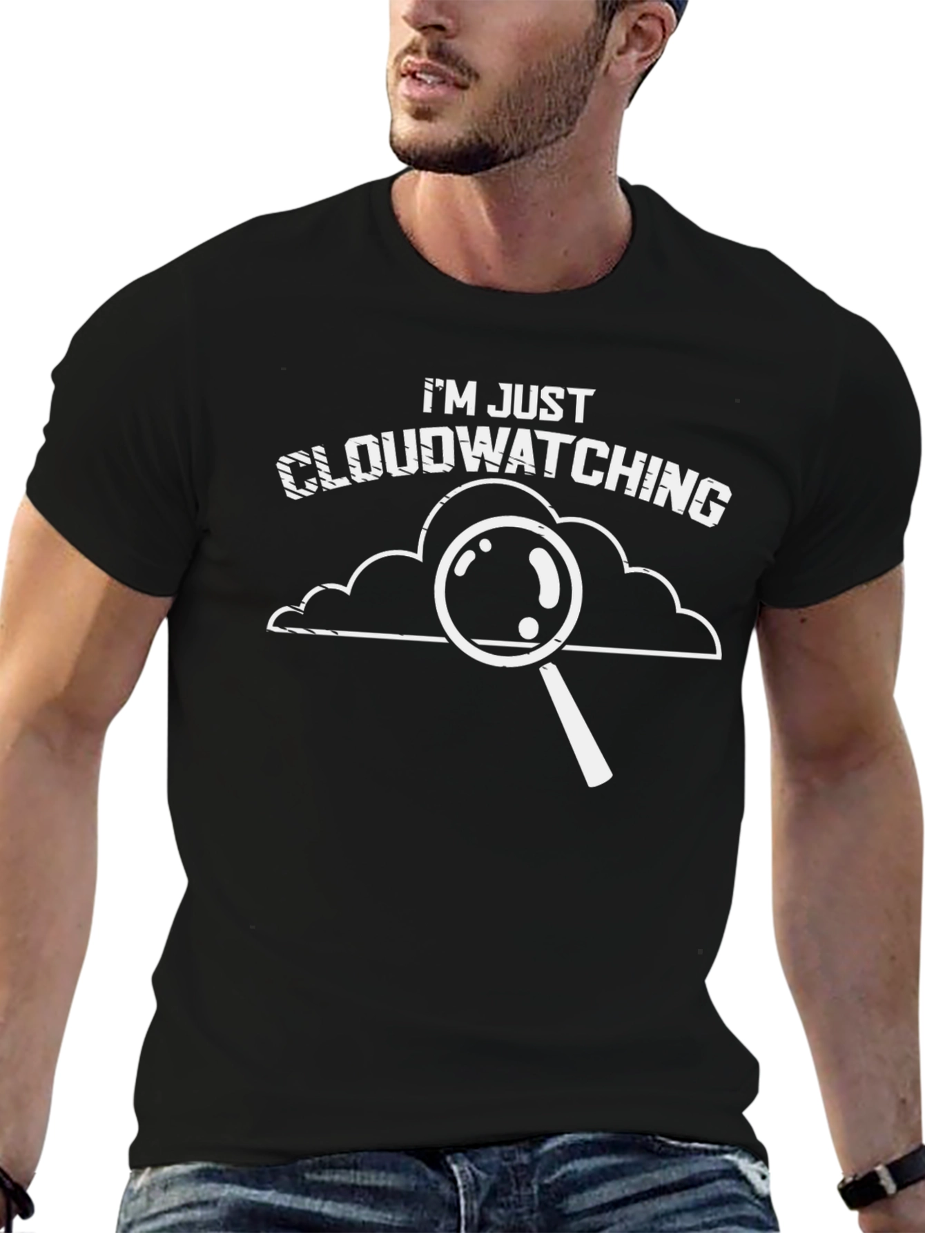 Cloudwatching T-Shirt - Novelty Graphic Tee