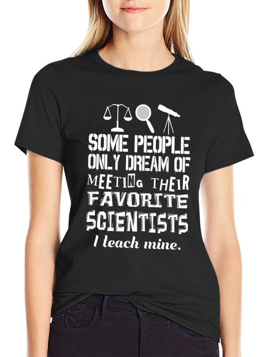 Scientist Teacher Black T-Shirt