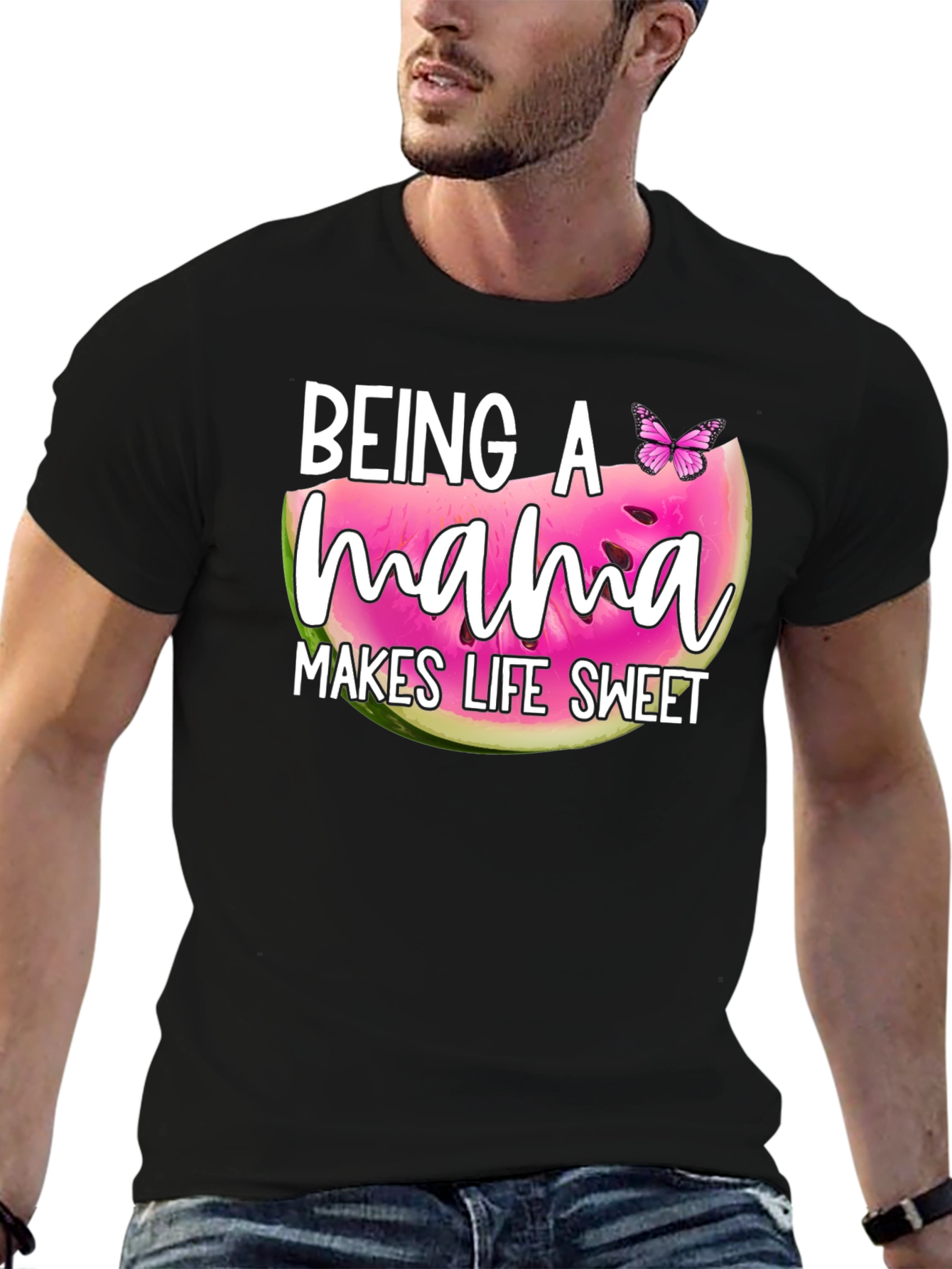 Sweet Mama Graphic Tee - Watermelon Print