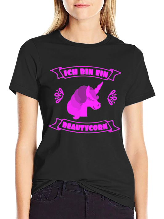 Ich Bin Ein Beautycorn Black T-Shirt