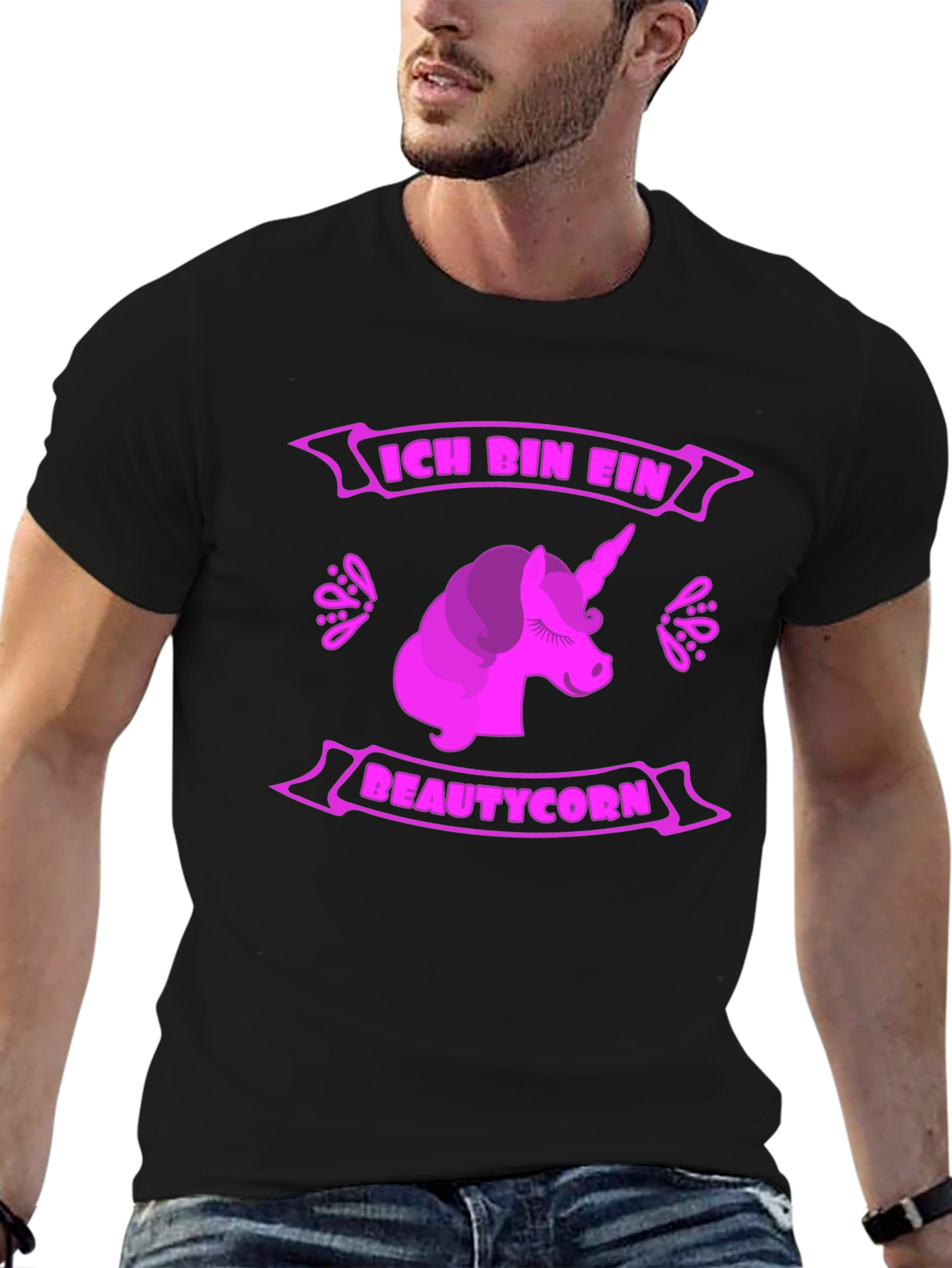 Ich Bin Ein Beautycorn Black T-Shirt