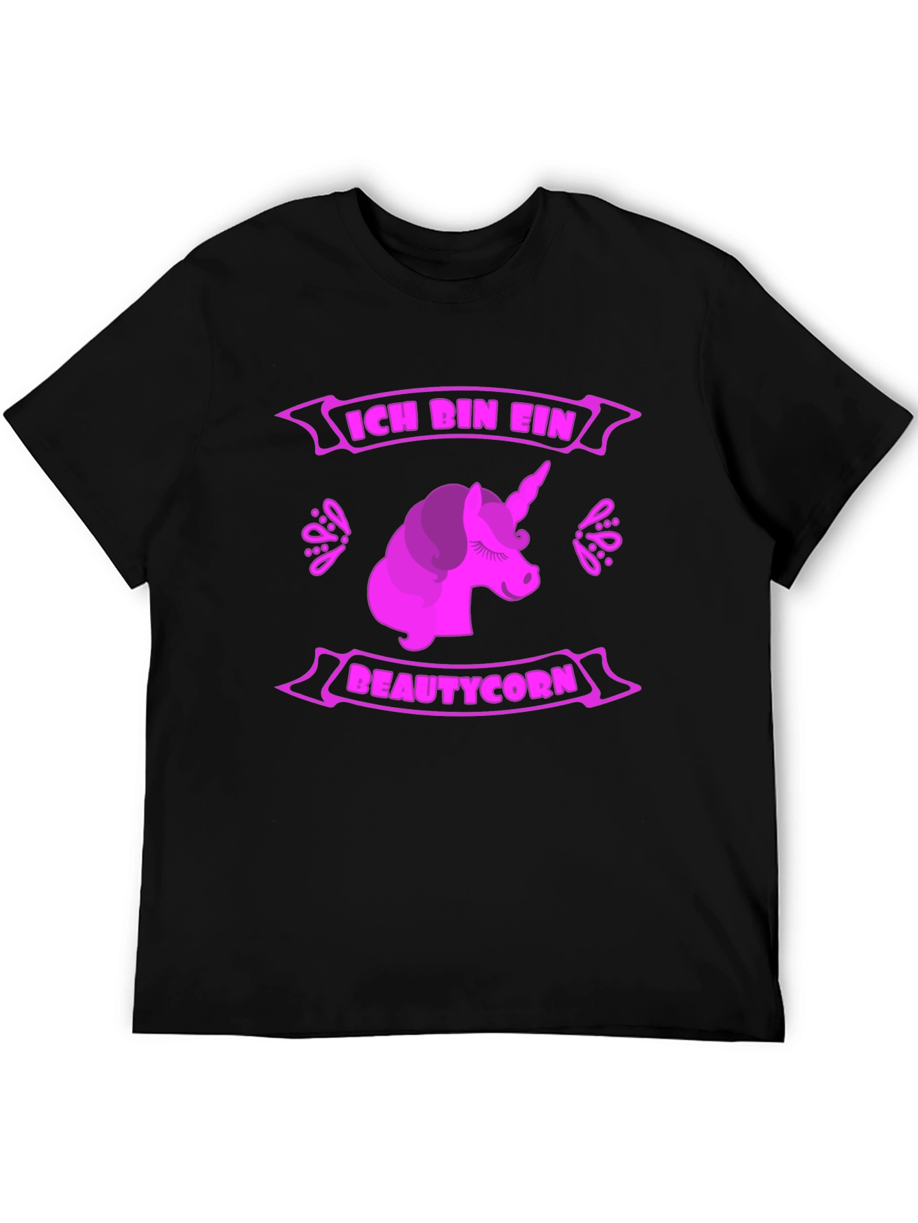 Ich Bin Ein Beautycorn Black T-Shirt