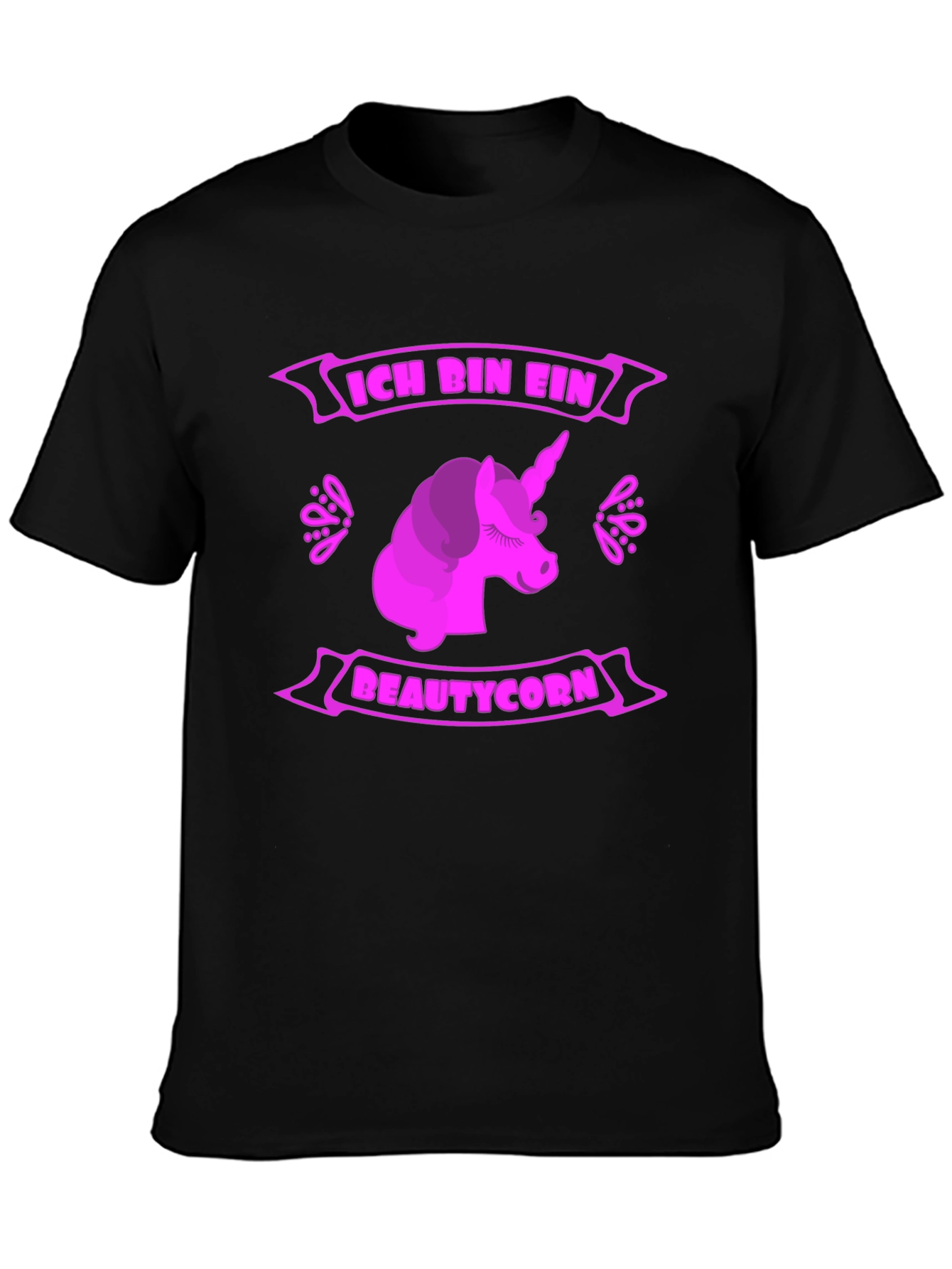 Ich Bin Ein Beautycorn Black T-Shirt