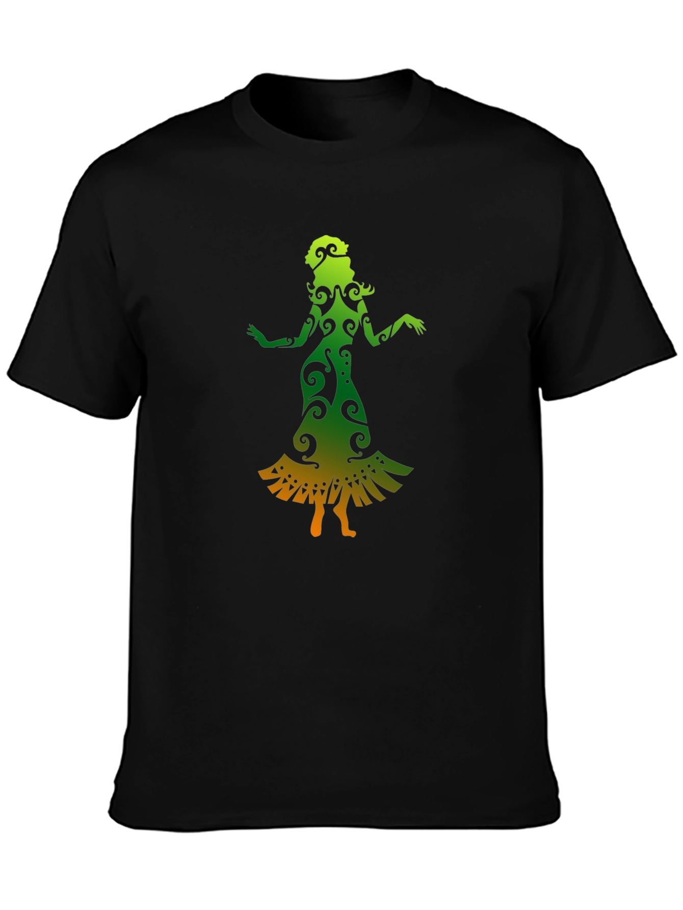 Dance Silhouette Tee - Unique Gradient Design