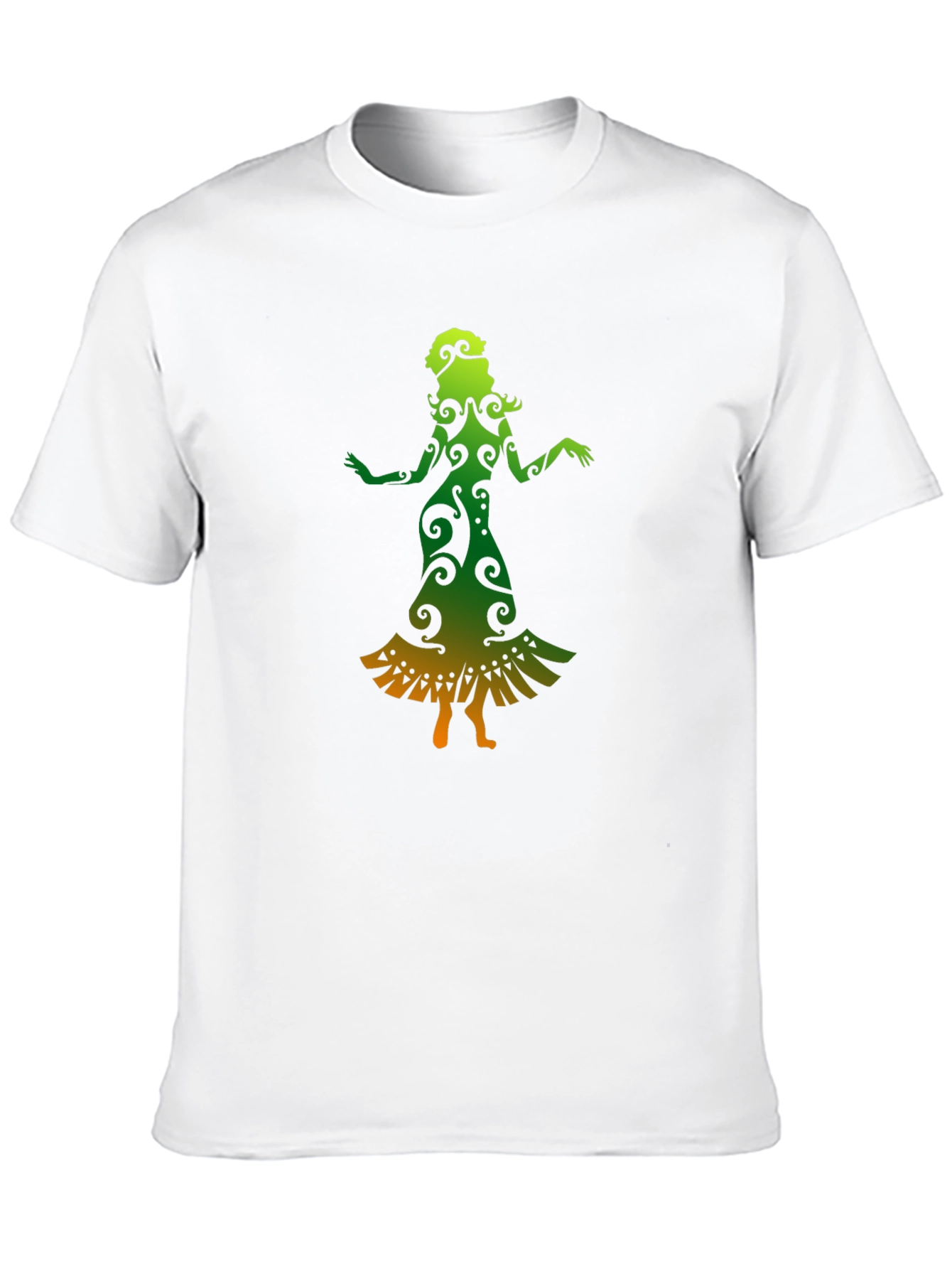 Dance Silhouette Tee - Unique Gradient Design