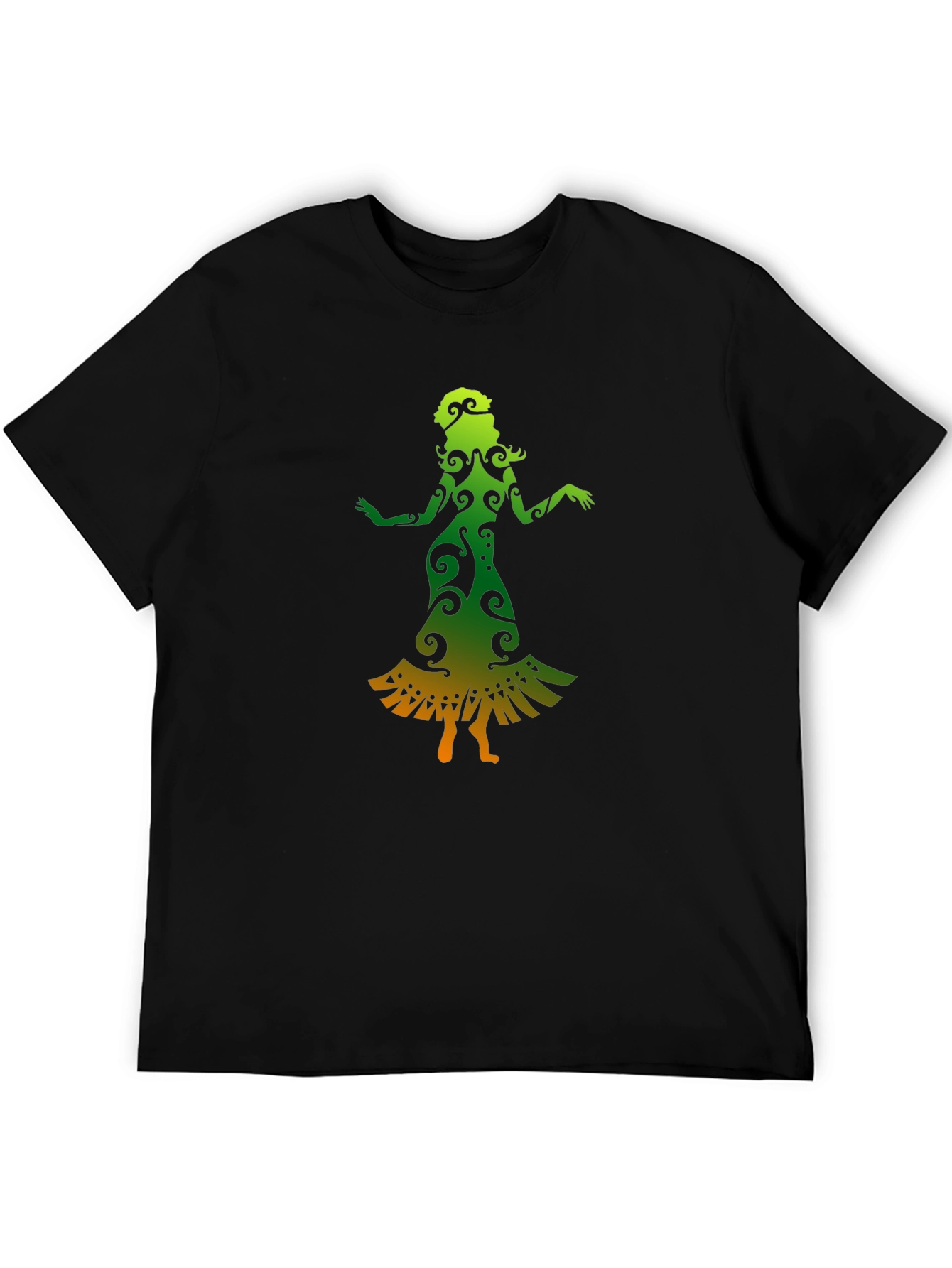 Dance Silhouette Tee - Unique Gradient Design