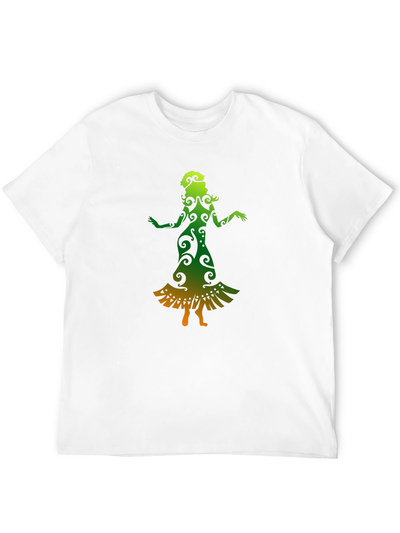 Dance Silhouette Tee - Unique Gradient Design