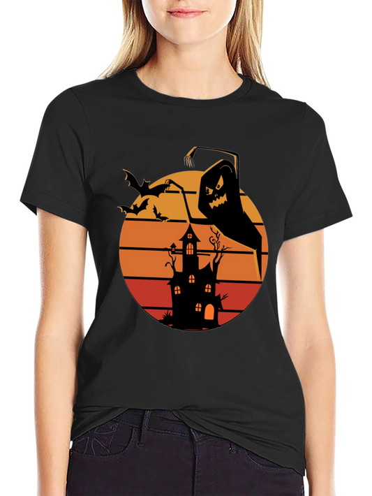 Halloween Ghost House Tee