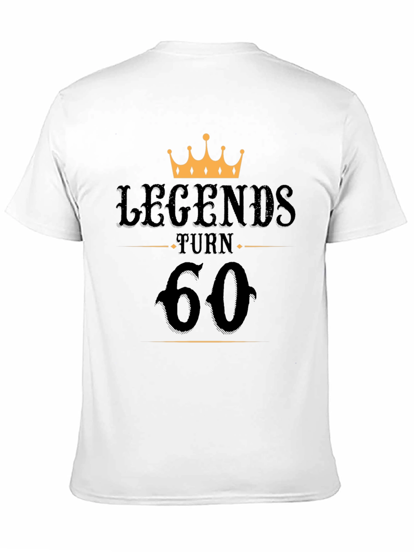 Legends Turn 60 Black T-Shirt
