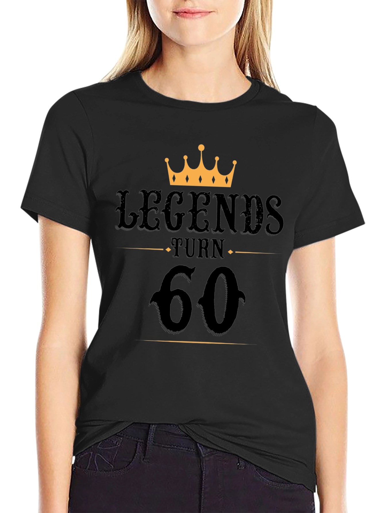 Legends Turn 60 Black T-Shirt