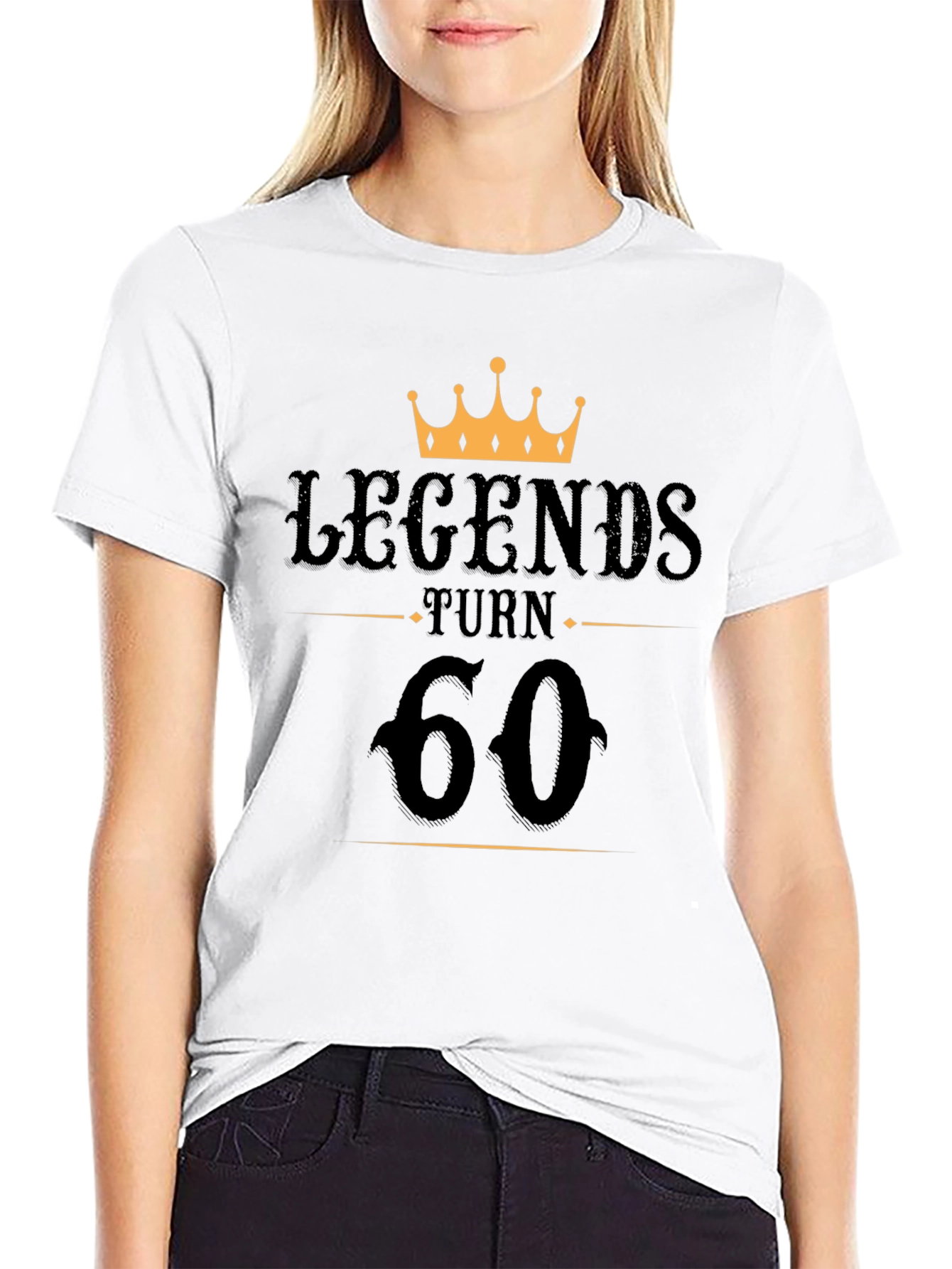 Legends Turn 60 Black T-Shirt