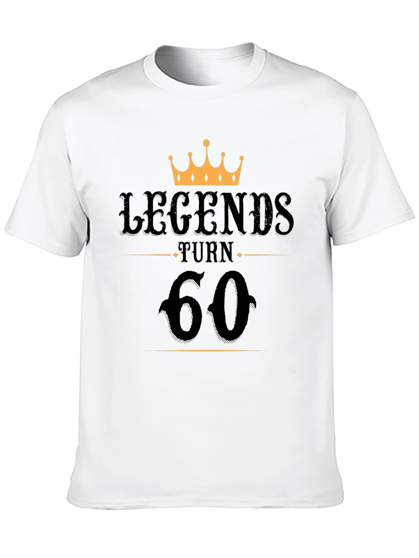 Legends Turn 60 Black T-Shirt