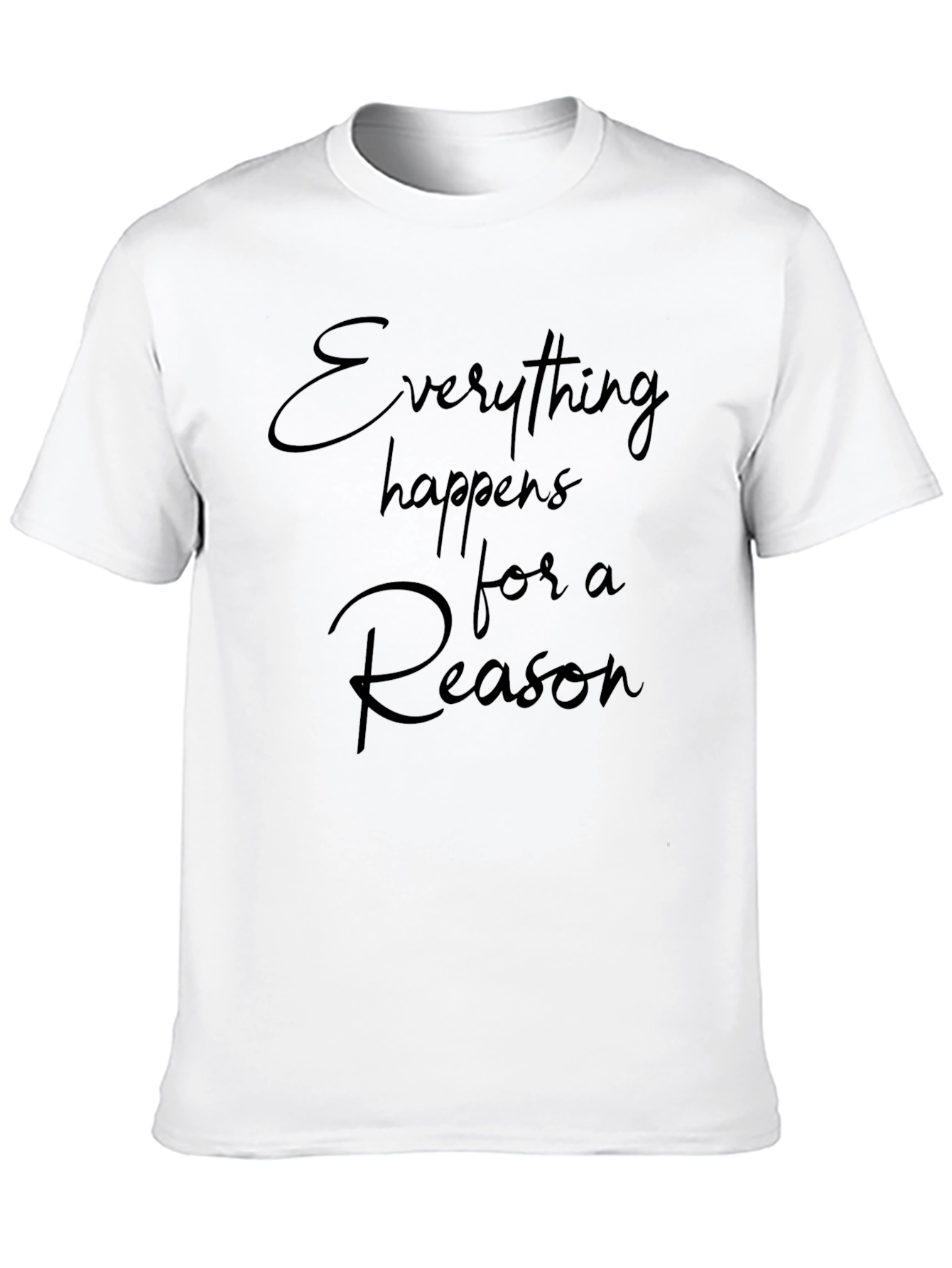 Everything Happens for a Reason Black Tee