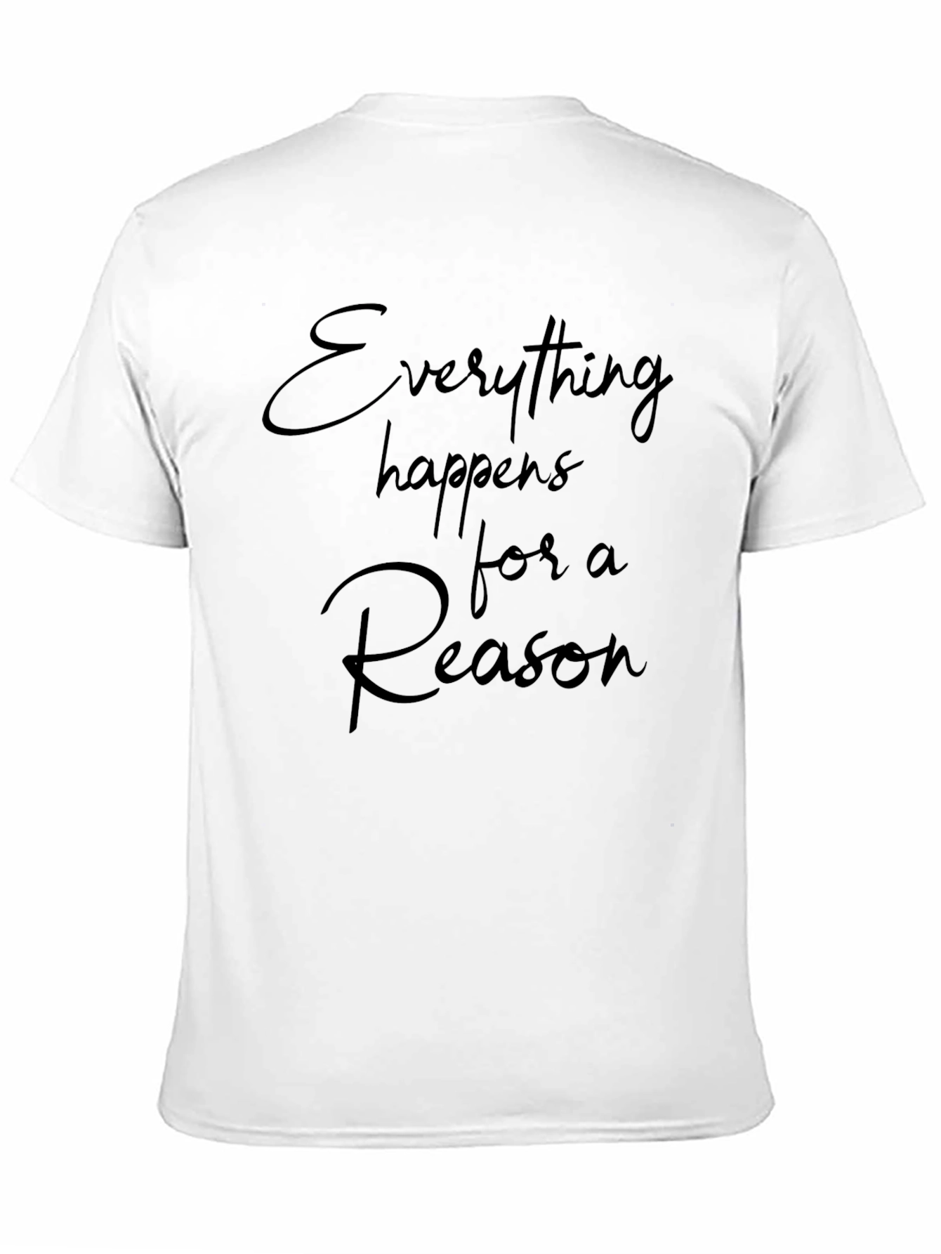 Everything Happens for a Reason Black Tee