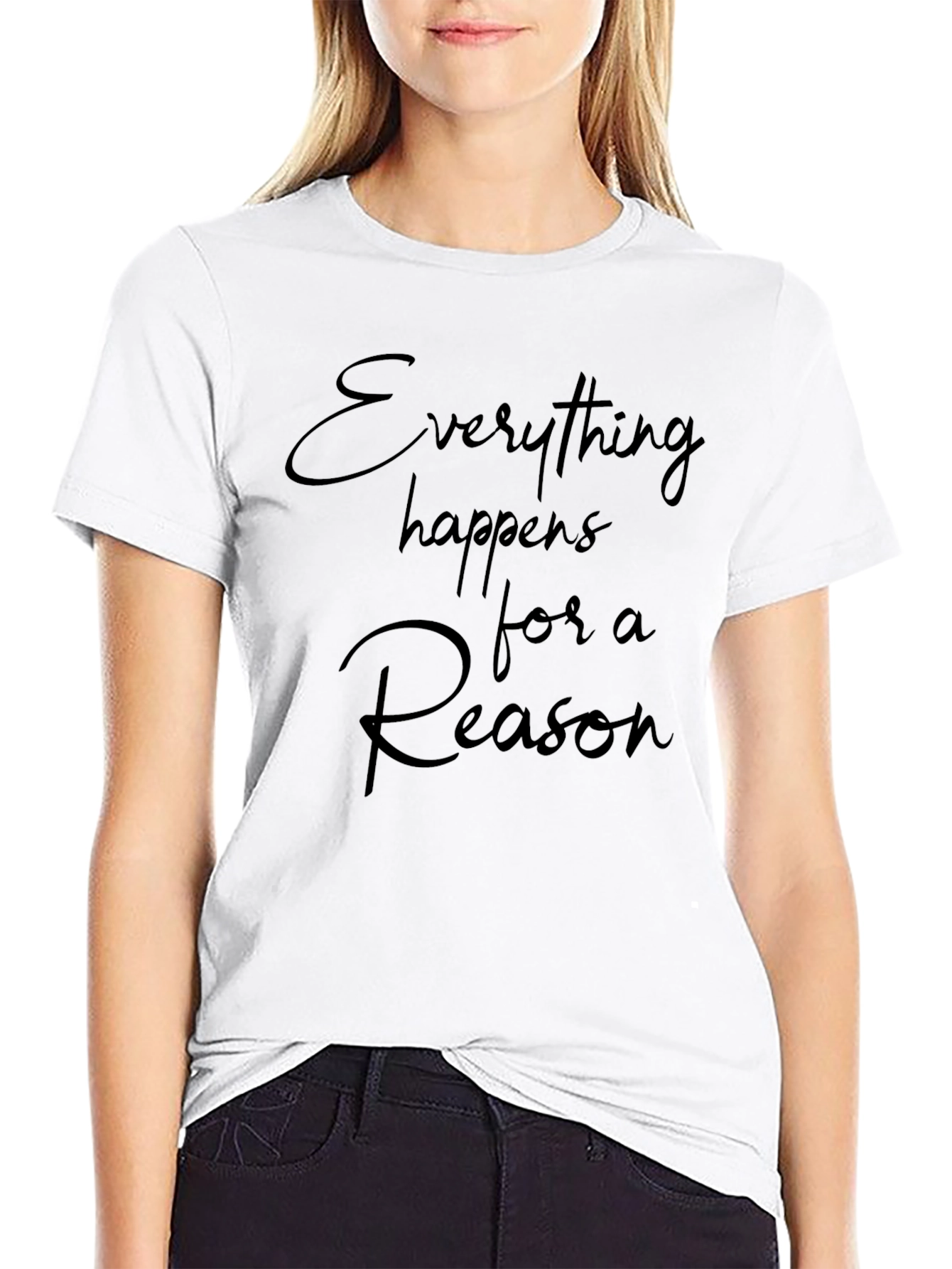 Everything Happens for a Reason Black Tee