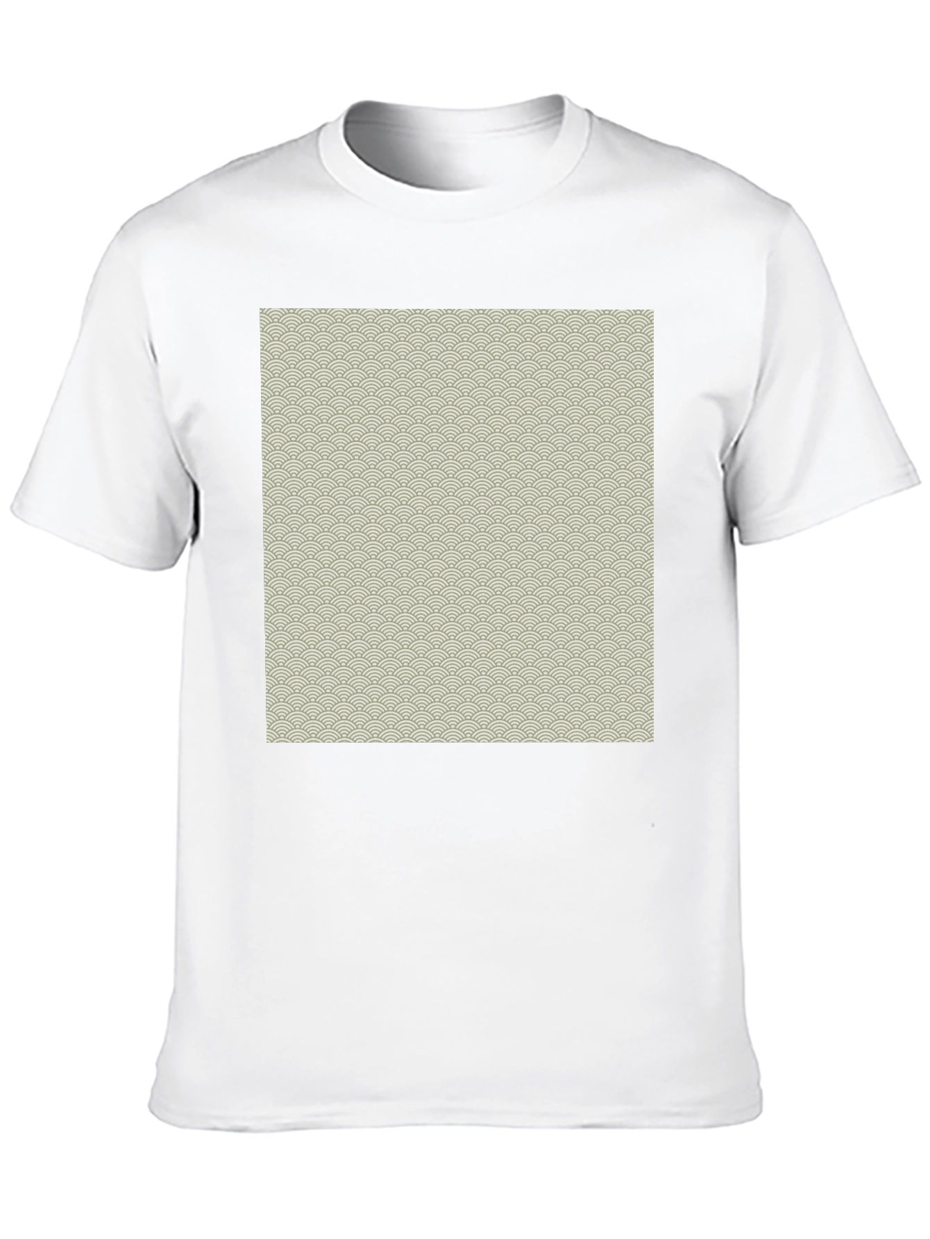 Wave Pattern Graphic T-Shirt - Classic Casual Style