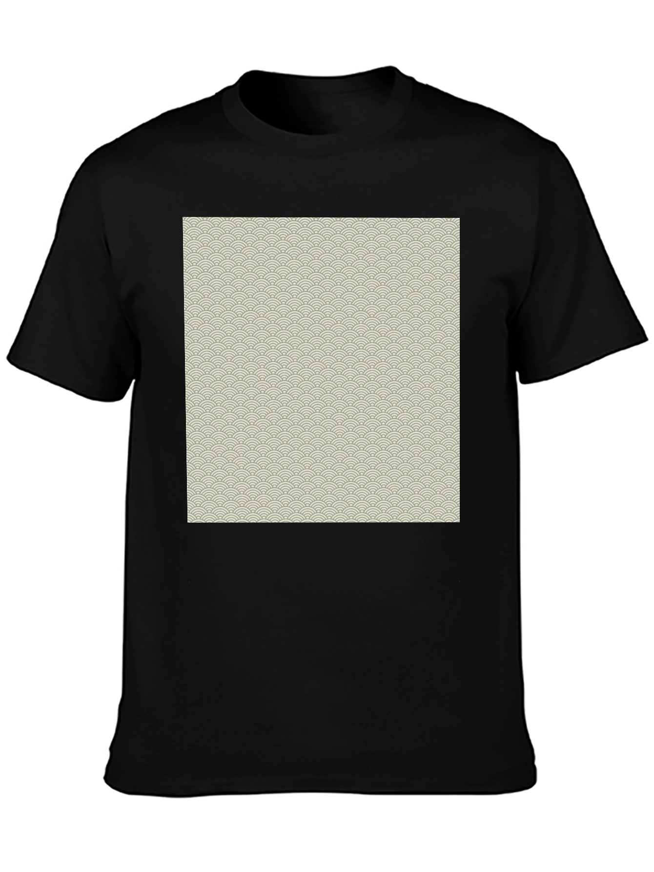 Wave Pattern Graphic T-Shirt - Classic Casual Style