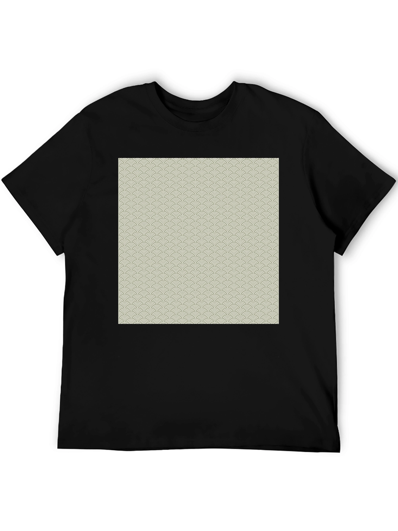 Wave Pattern Graphic T-Shirt - Classic Casual Style