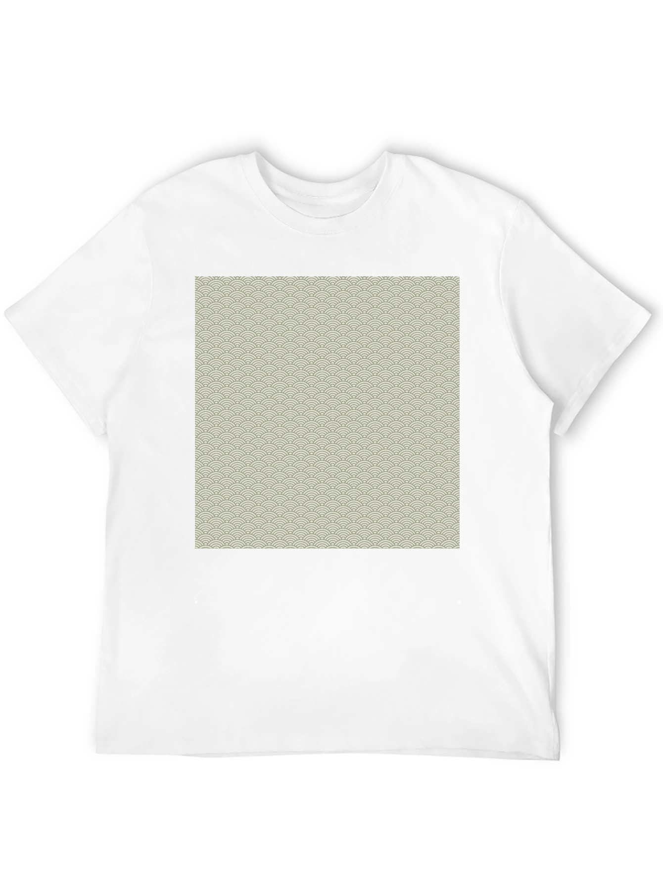 Wave Pattern Graphic T-Shirt - Classic Casual Style