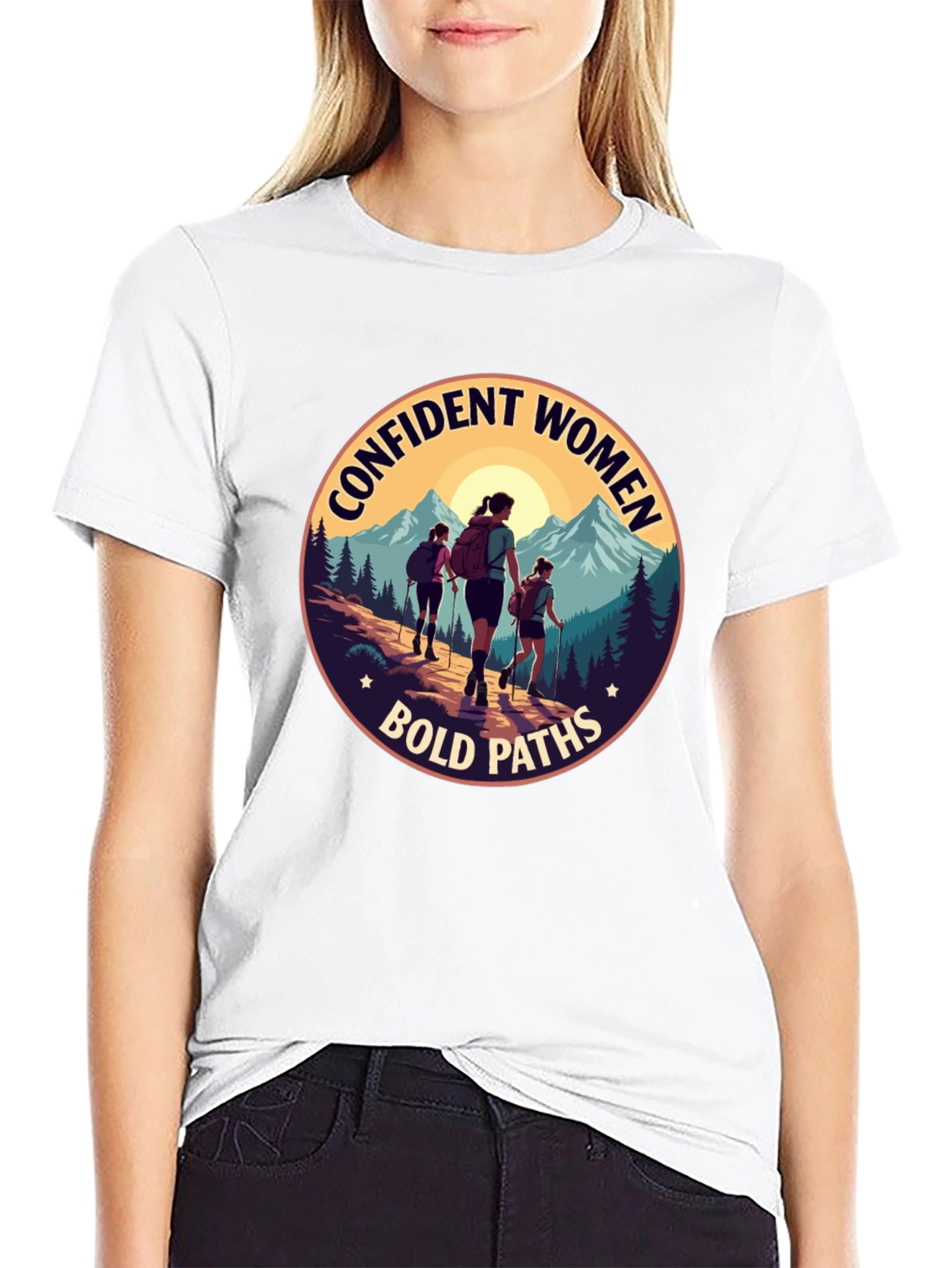 Confident Women Bold Paths Graphic T-Shirt