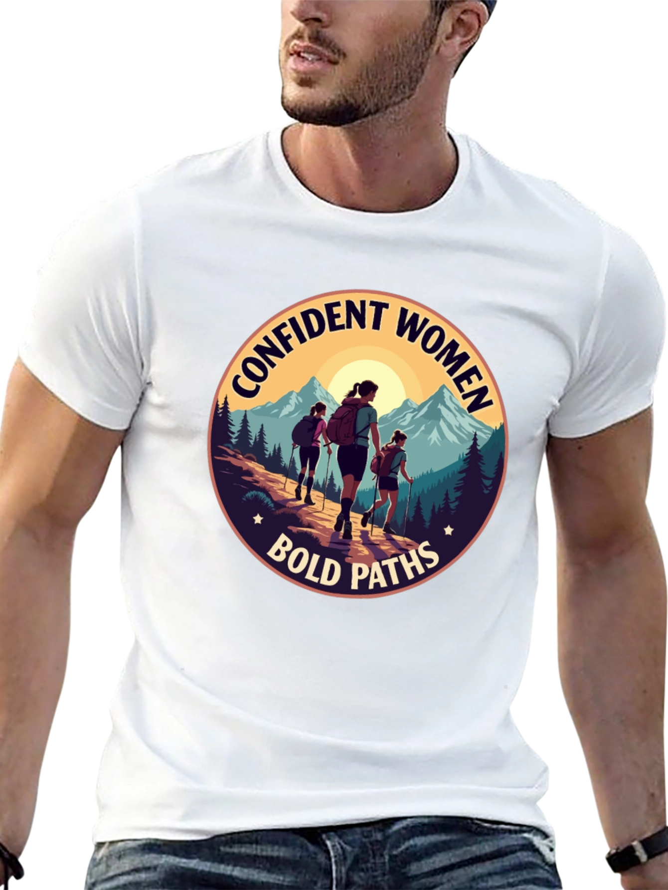 Confident Women Bold Paths Graphic T-Shirt