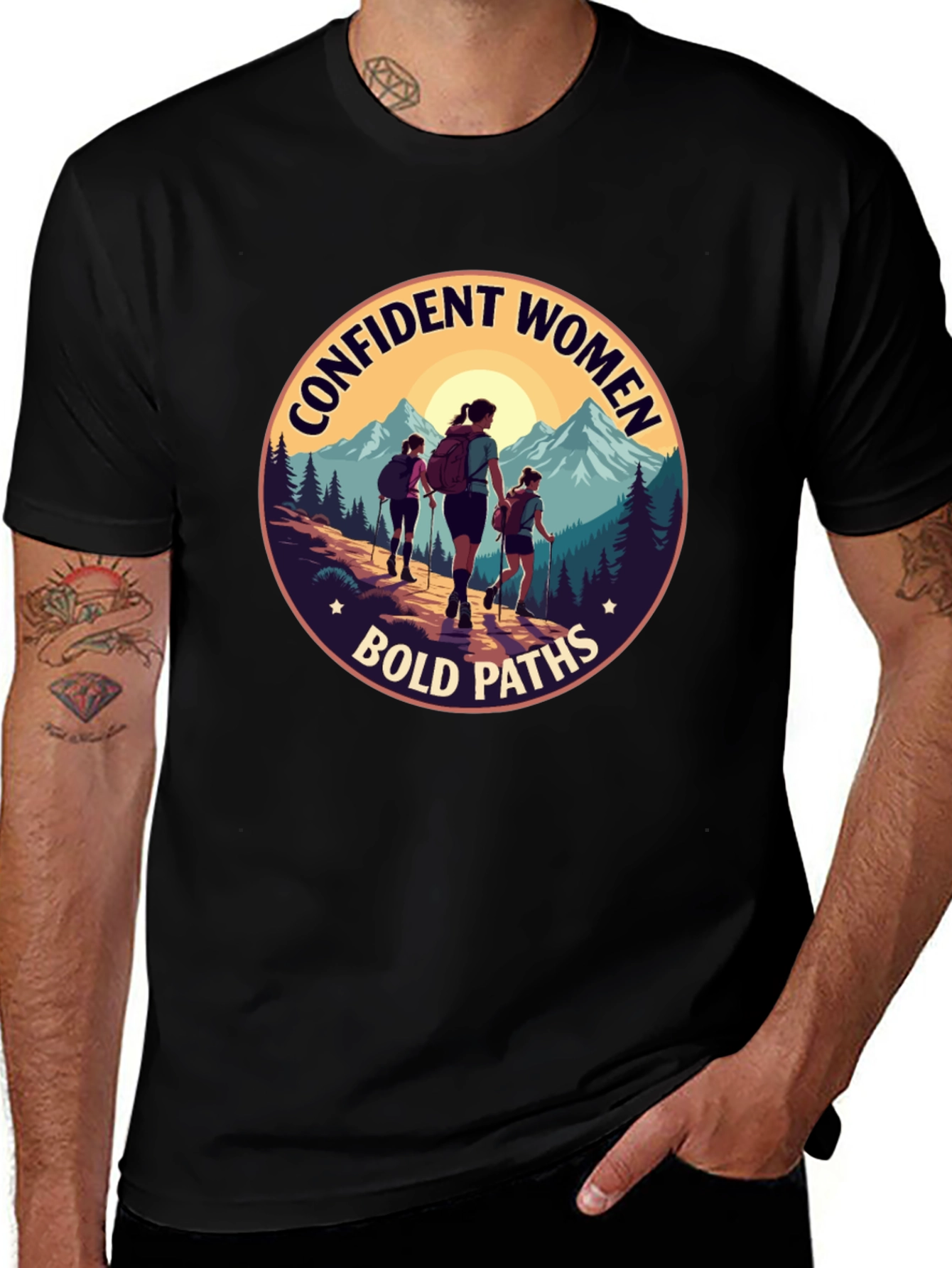 Confident Women Bold Paths Graphic T-Shirt