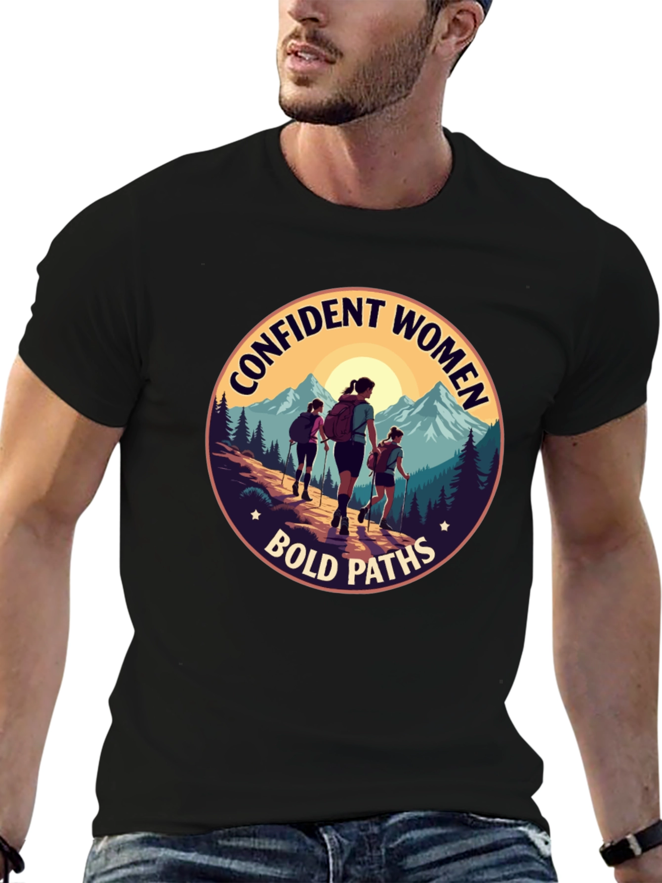 Confident Women Bold Paths Graphic T-Shirt