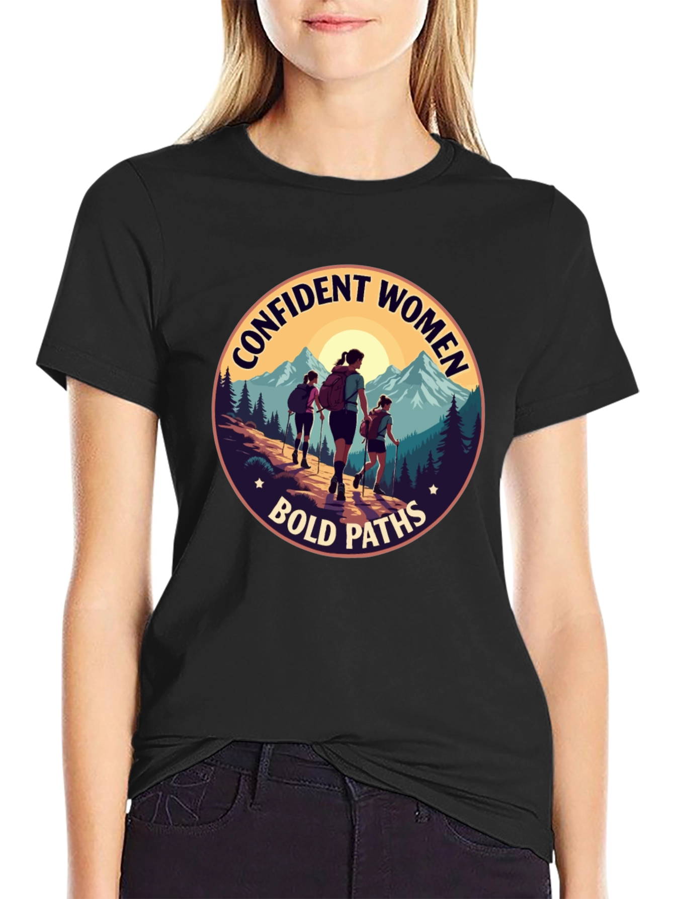 Confident Women Bold Paths Graphic T-Shirt