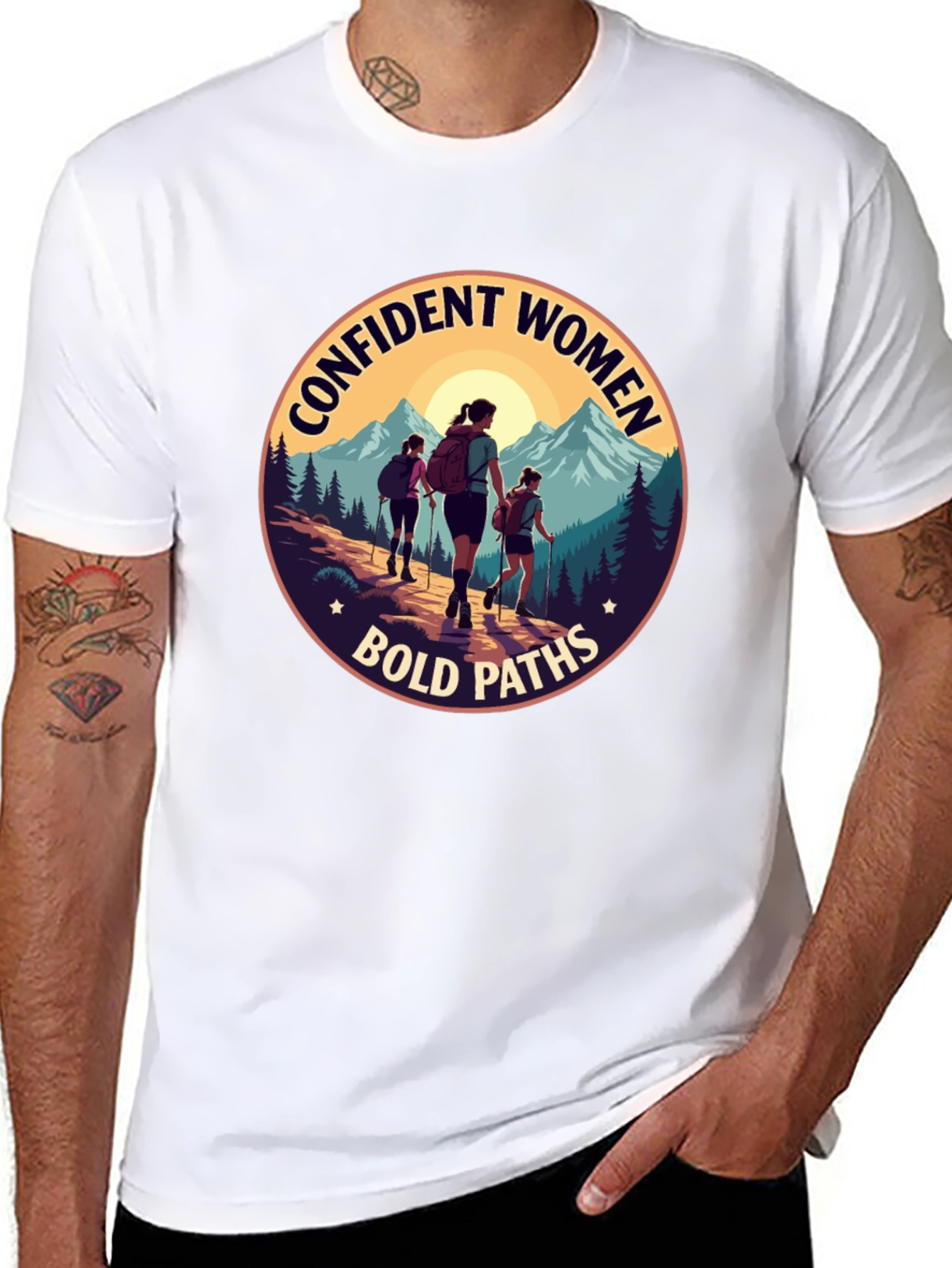 Confident Women Bold Paths Graphic T-Shirt