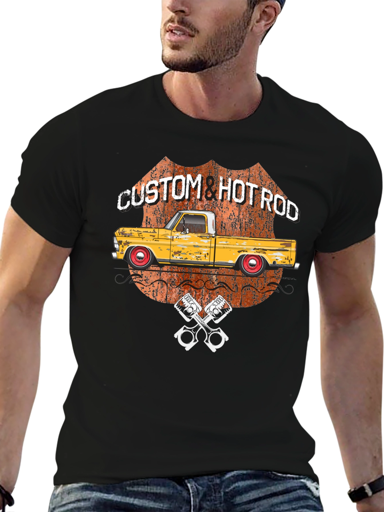 Custom Hot Rod Graphic T-Shirt