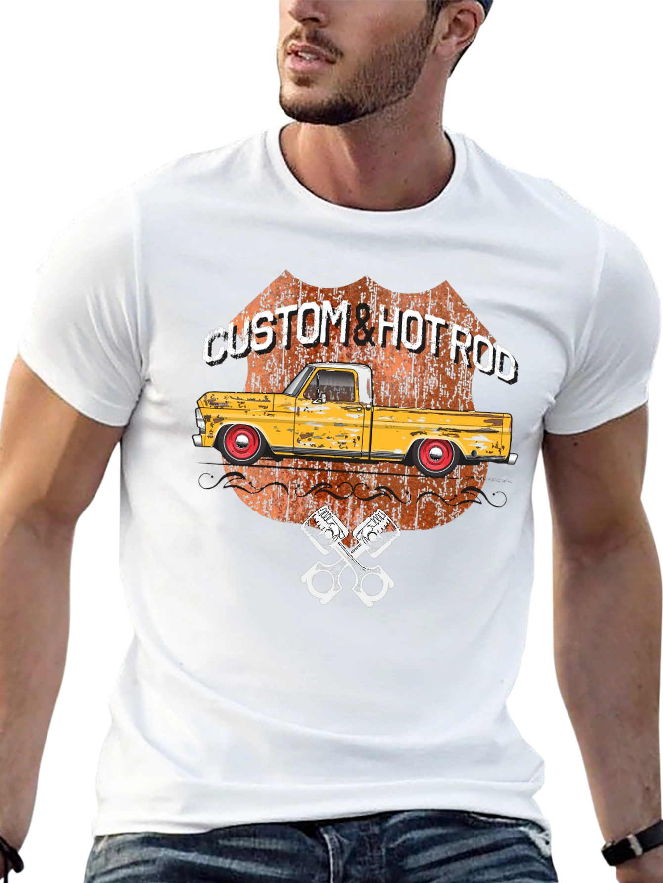 Custom Hot Rod Graphic T-Shirt
