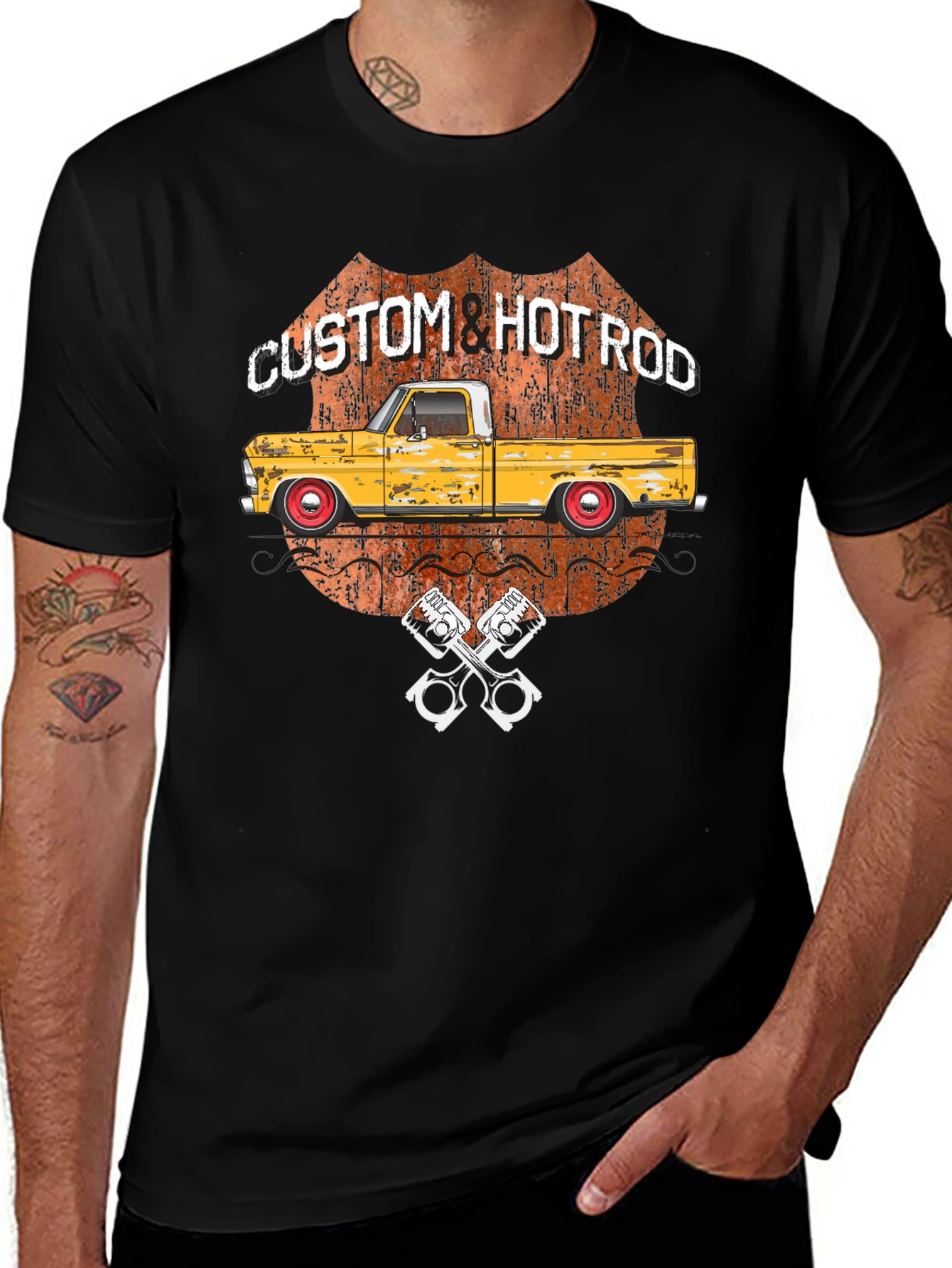 Custom Hot Rod Graphic T-Shirt