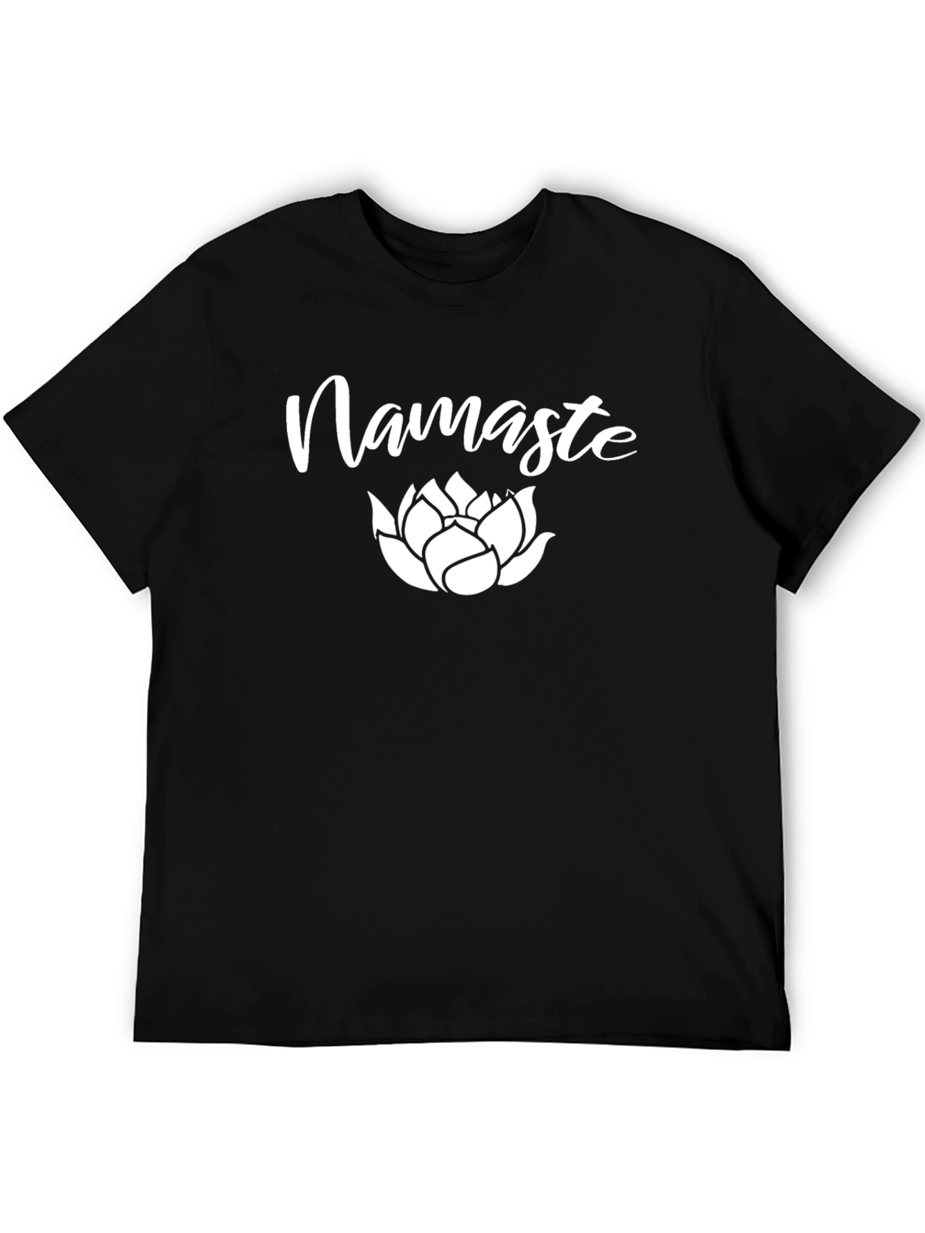 Namaste Lotus Black Graphic T-Shirt